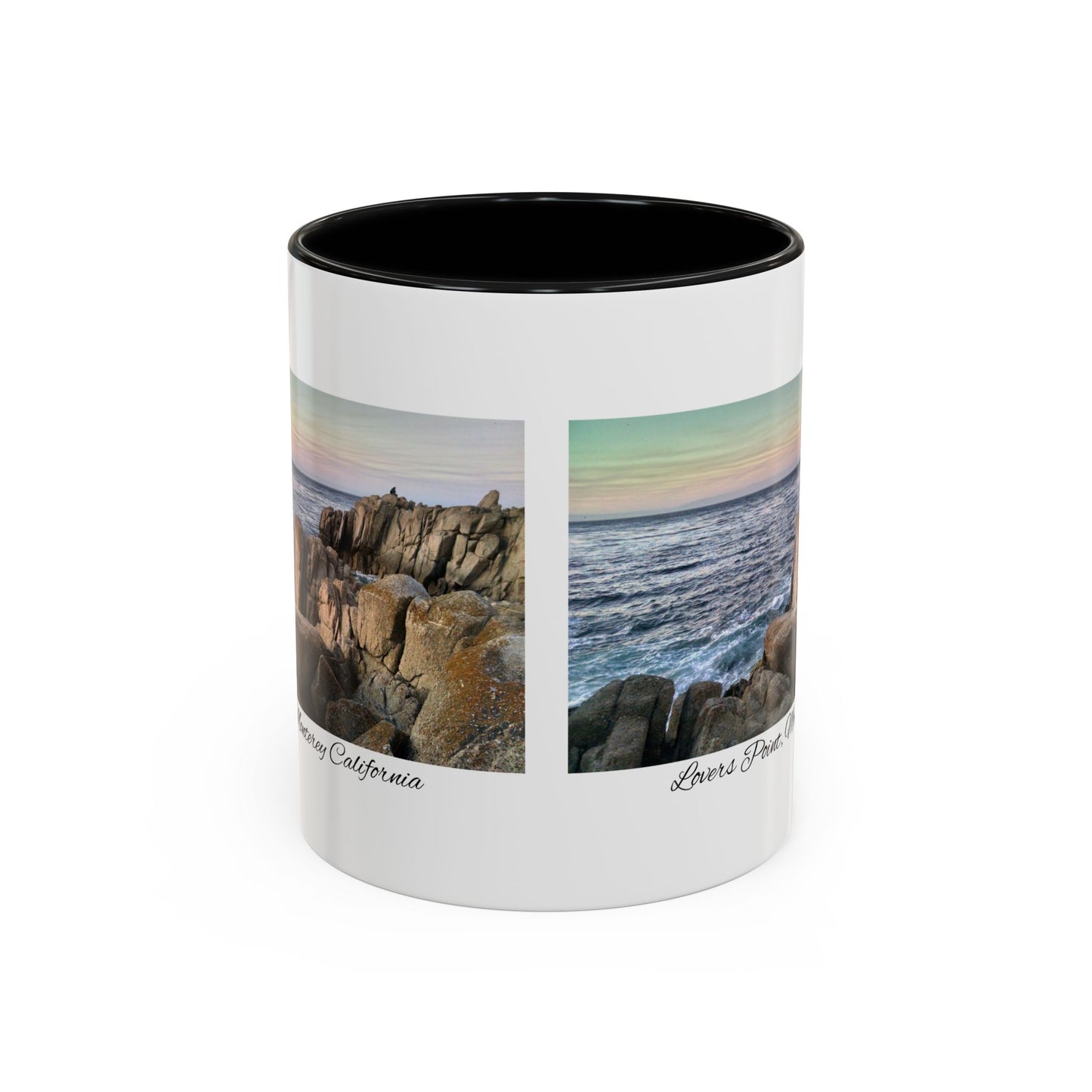 11oz/15oz Ocean View Travelers Coffee Mug Lovers Point, Monterey California San Francisco Bay Area Keepsake