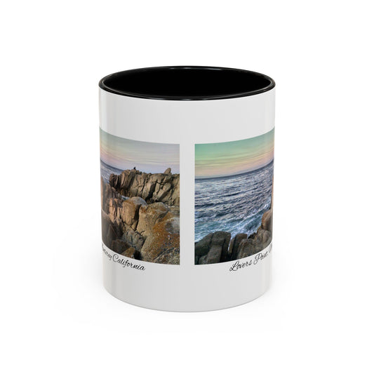 11oz/15oz Ocean View Travelers Coffee Mug Lovers Point, Monterey California San Francisco Bay Area Keepsake