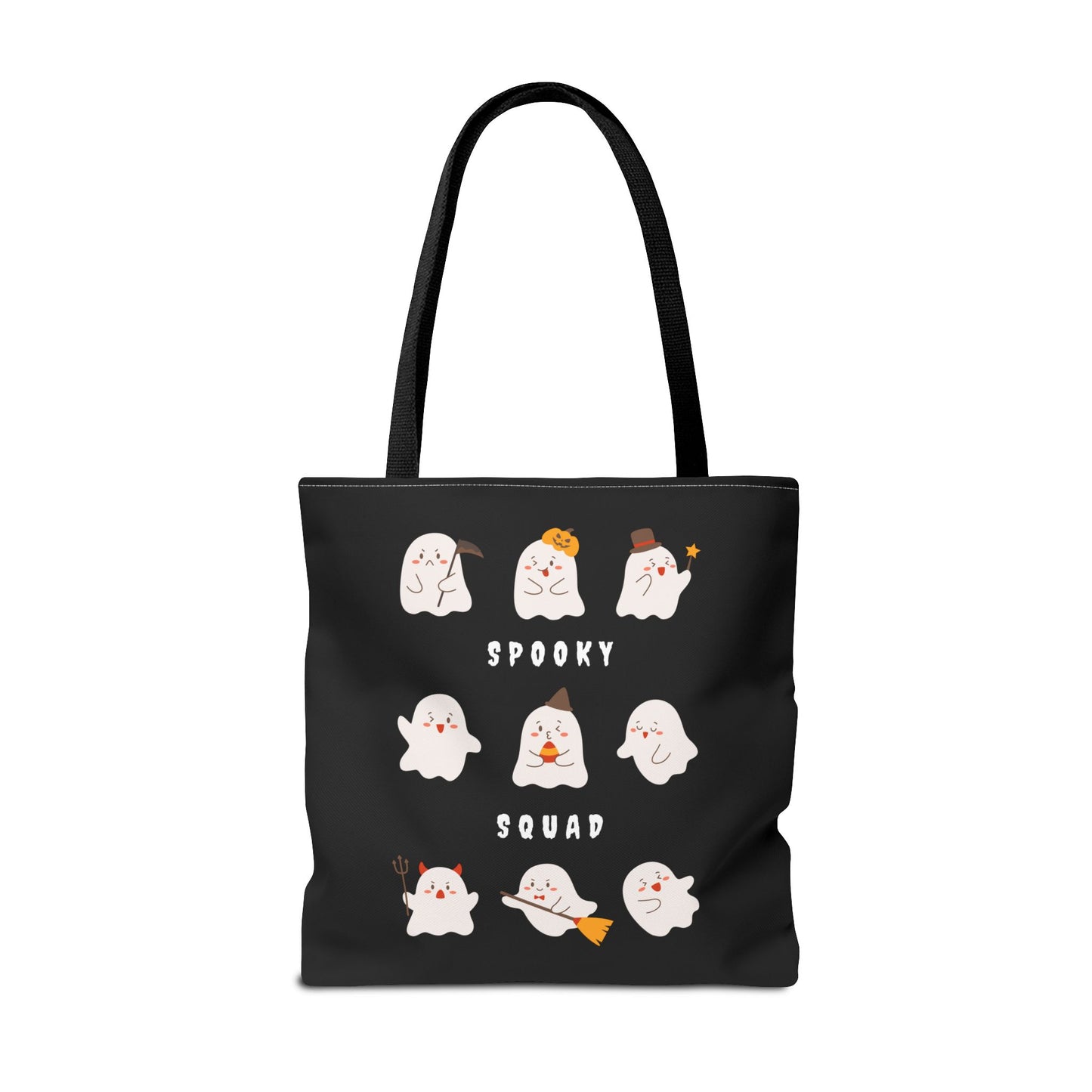 Cute Ghost Halloween Spooky Season Tote Trick or Treating Candy Bag Reusable Halloween Themed Lunch Tote