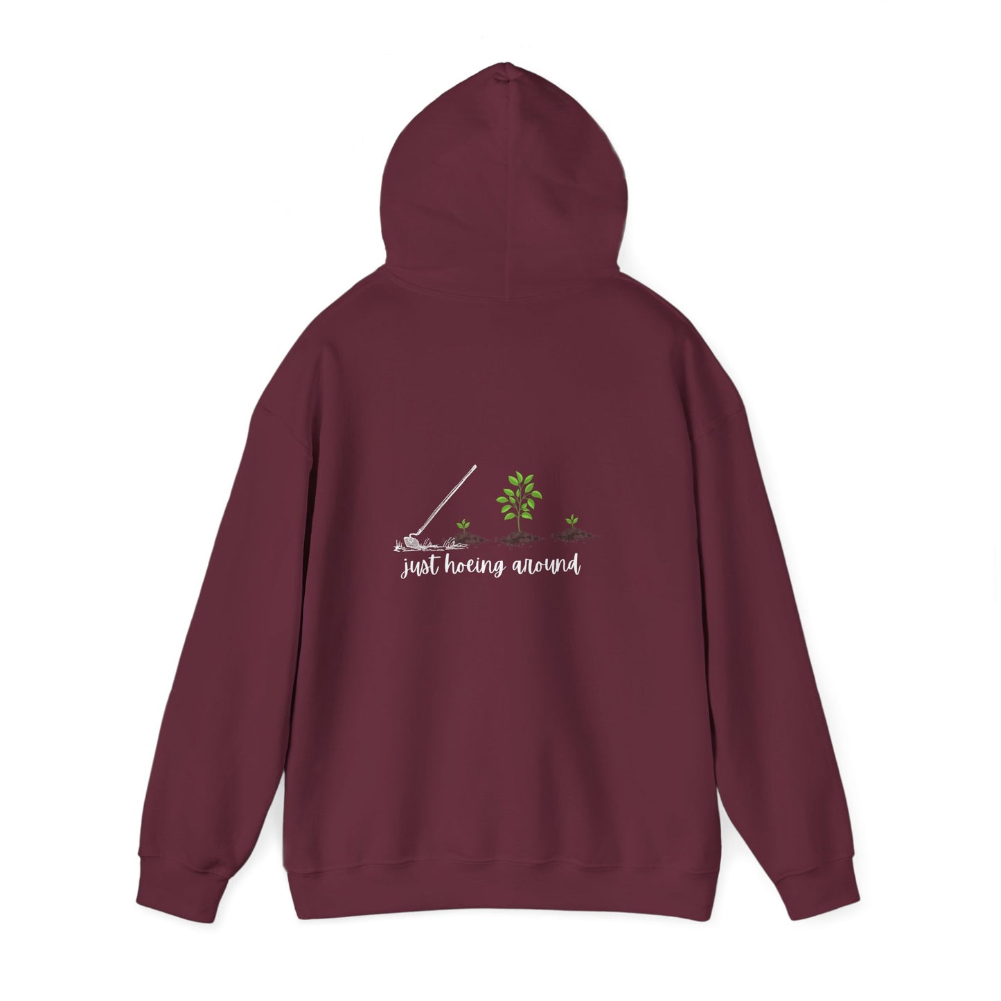 Unisex Heavy Blend™ Just Hoeing Around Gardening Hooded Sweatshirt