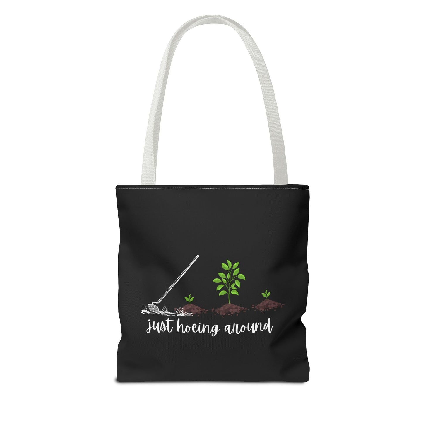 Unisex Just Hoeing Around Gardening Themed All Over Print Tote Bag