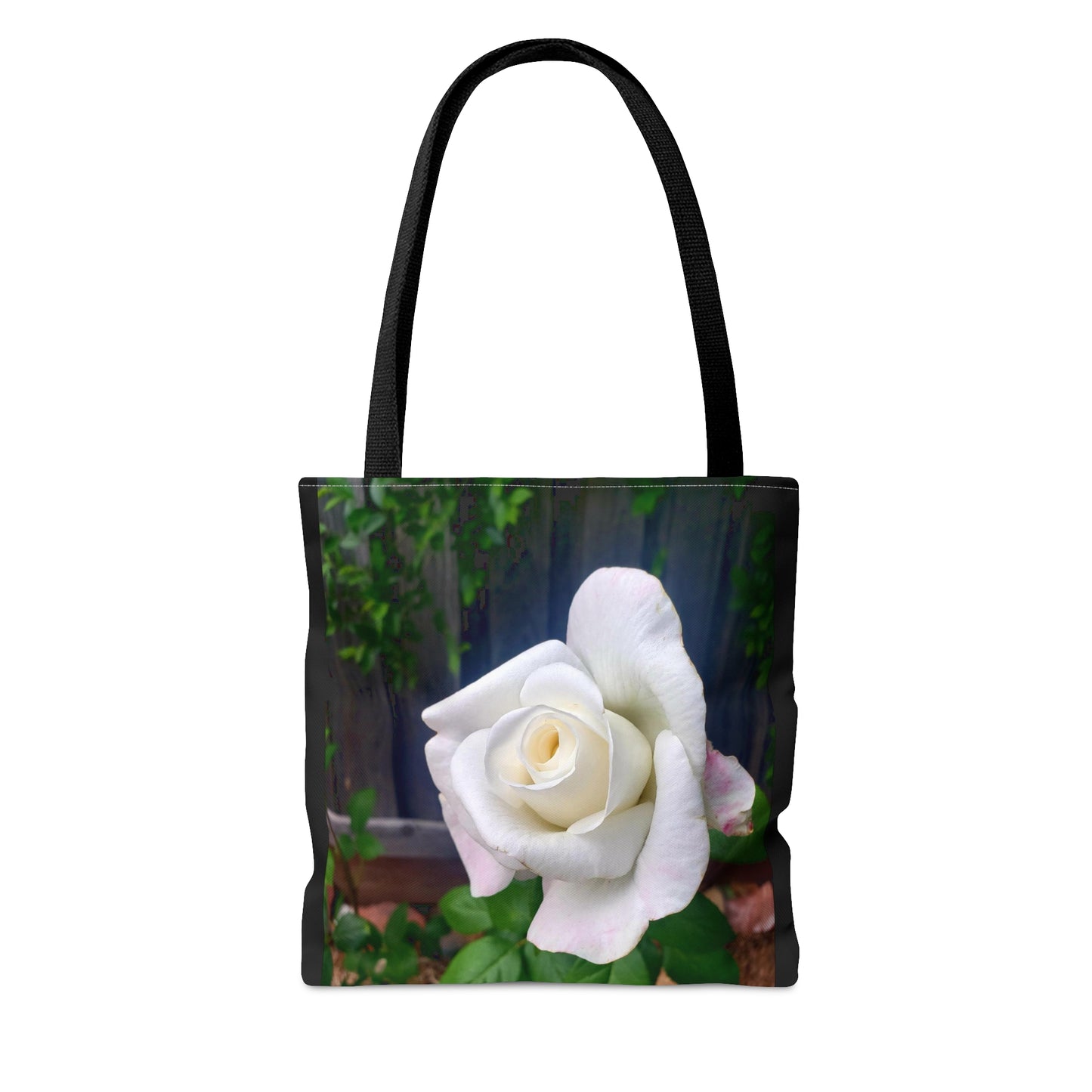 Unisex Sugar Moon Hybrid Tea White Rose Tote Bag