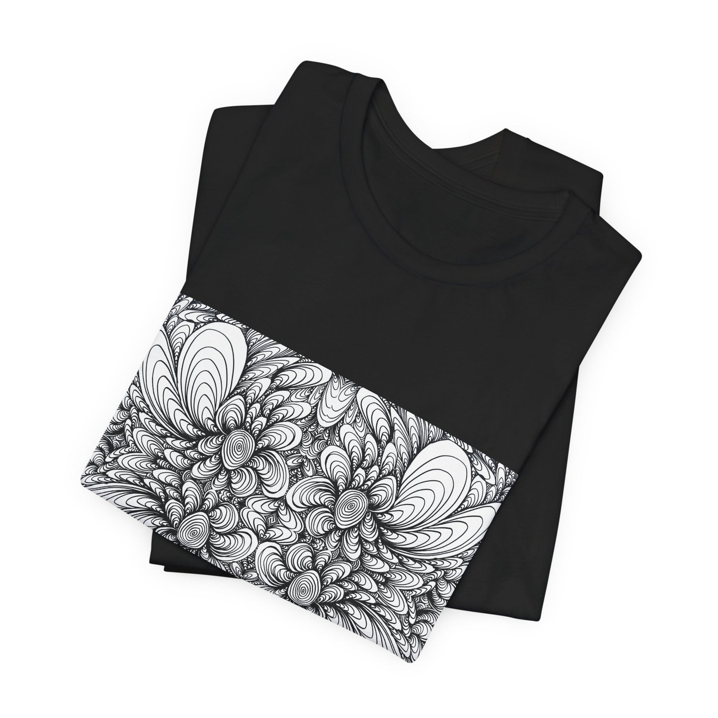 Unisex Original Line Art T-Shirt -Blooms