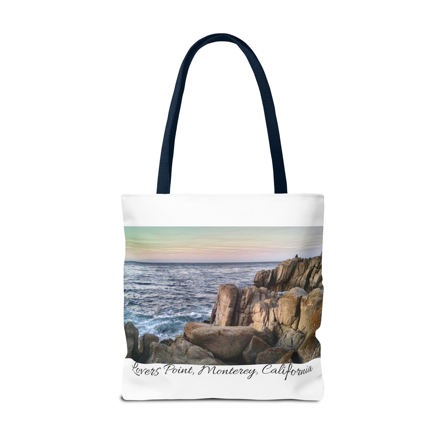 Unisex Travel Tote Bag Monterey California Scenic View Lovers Point Bay Area Keepsake Tote Bag Ocean View Nature Inspired Travel Gift Idea