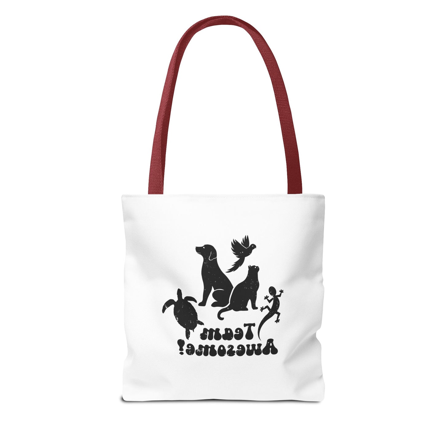 Unisex Animal Lover Lizard Cat Bird Dog Turtle Team Awesome Tote Bag