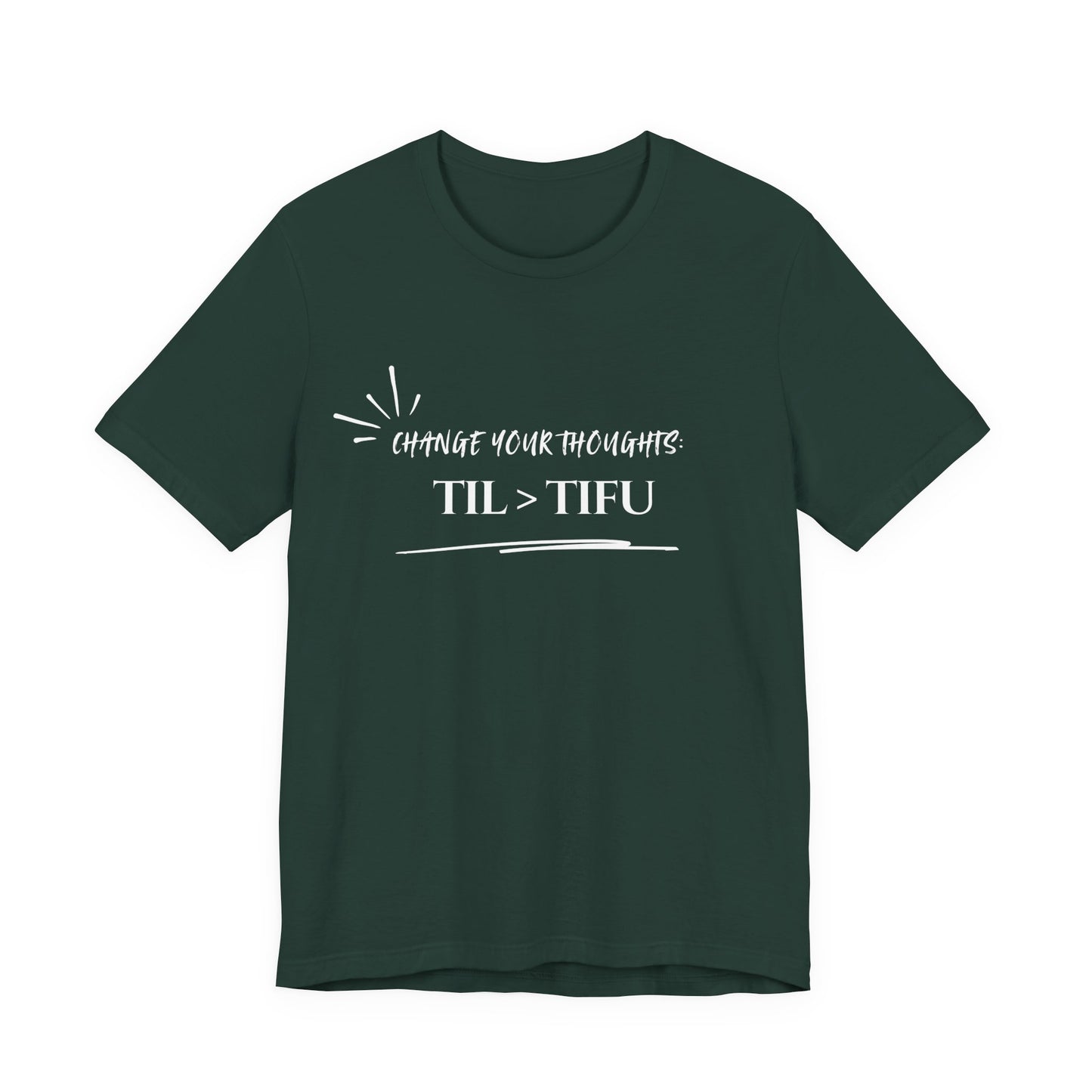 Unisex Self Love Positive Self Talk and Thoughts Mental Health Awareness and Positivity T-Shirt TIL>TIFU