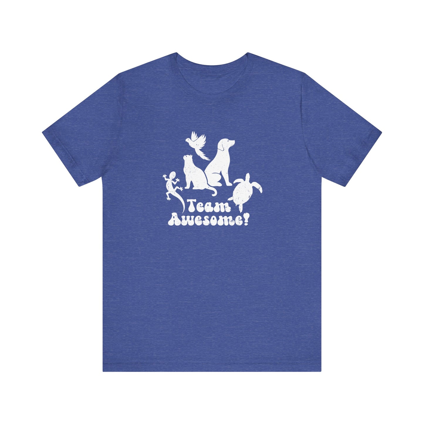 Unisex Animal Lover Lizard Cat Bird Dog Turtle Team Awesome T-Shirt