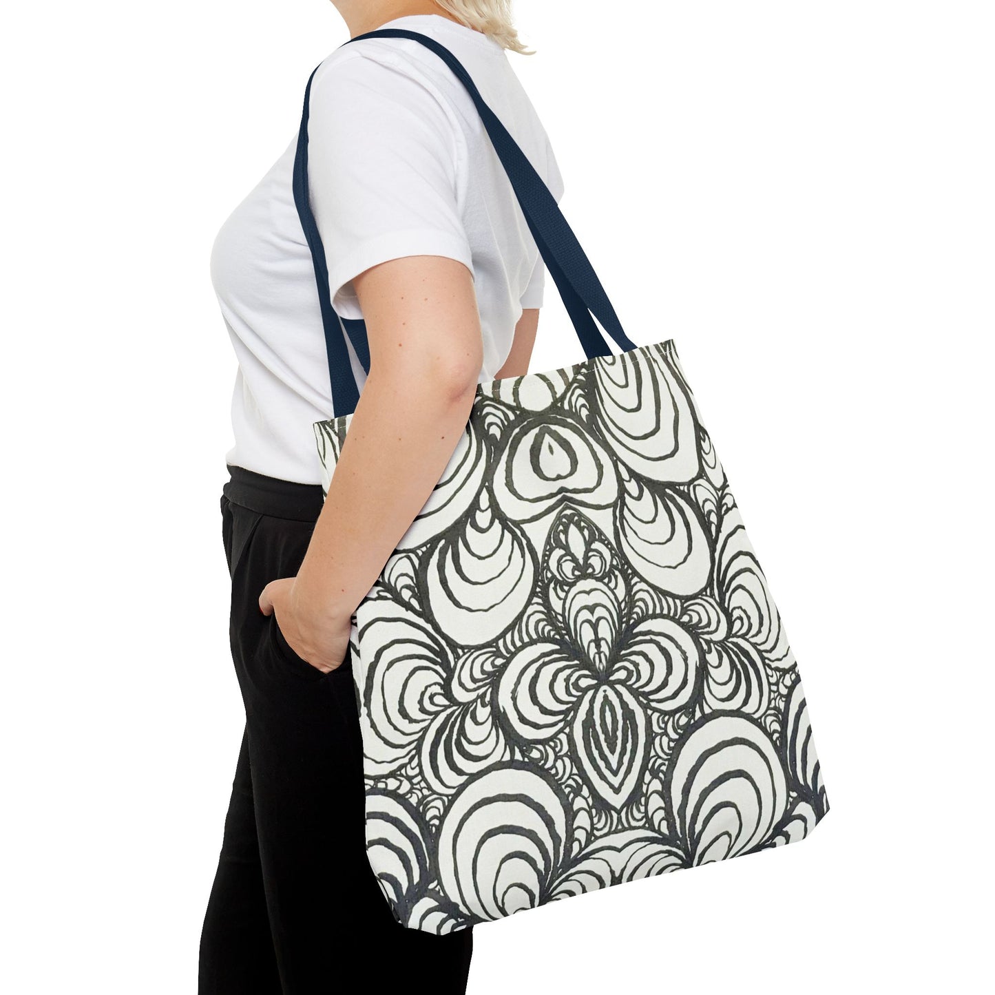 Unisex Original Line Art - All Over Print Tote Bag - Puzzle Panels 1