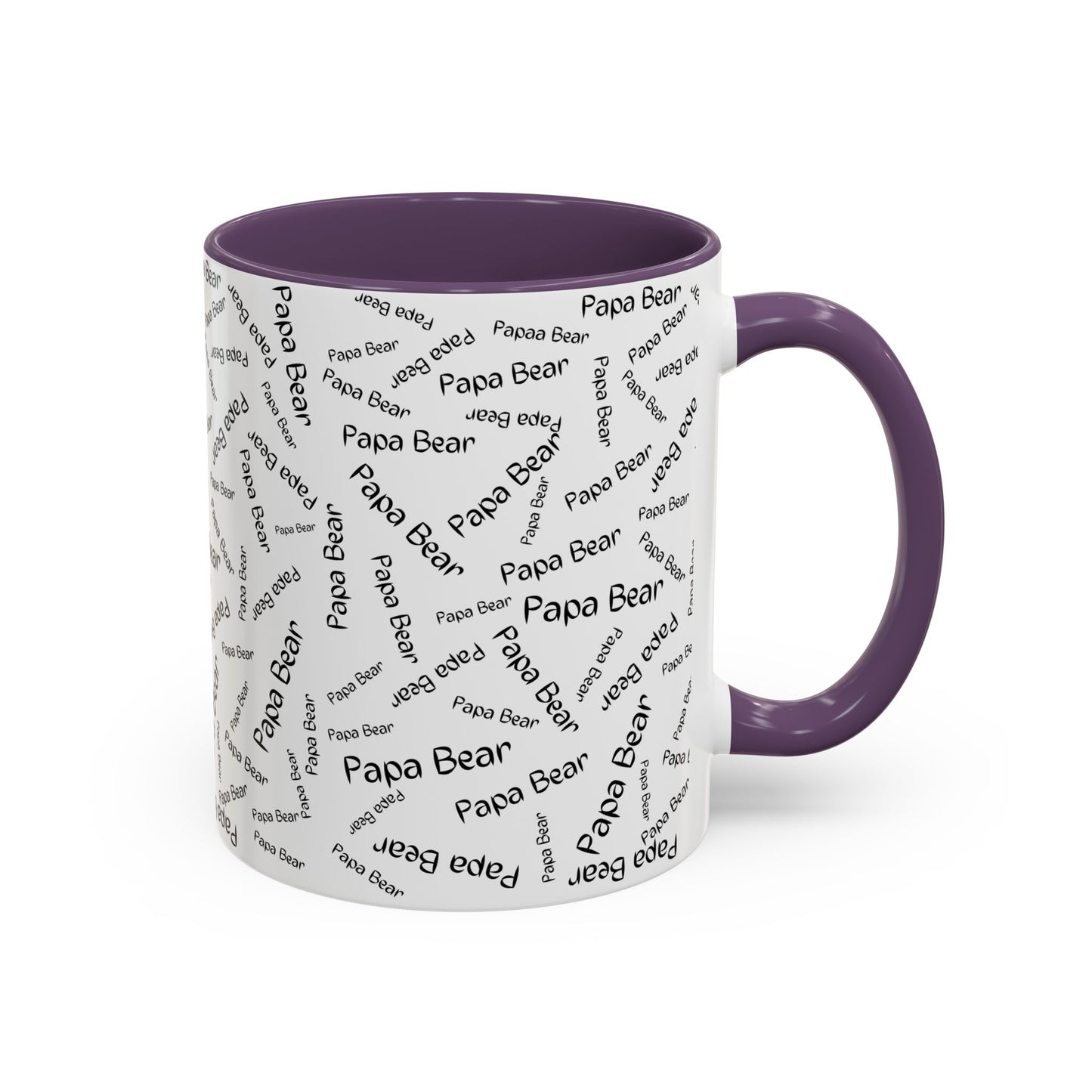 11oz/15oz Papa Bear Word Scramble Coffee Mug