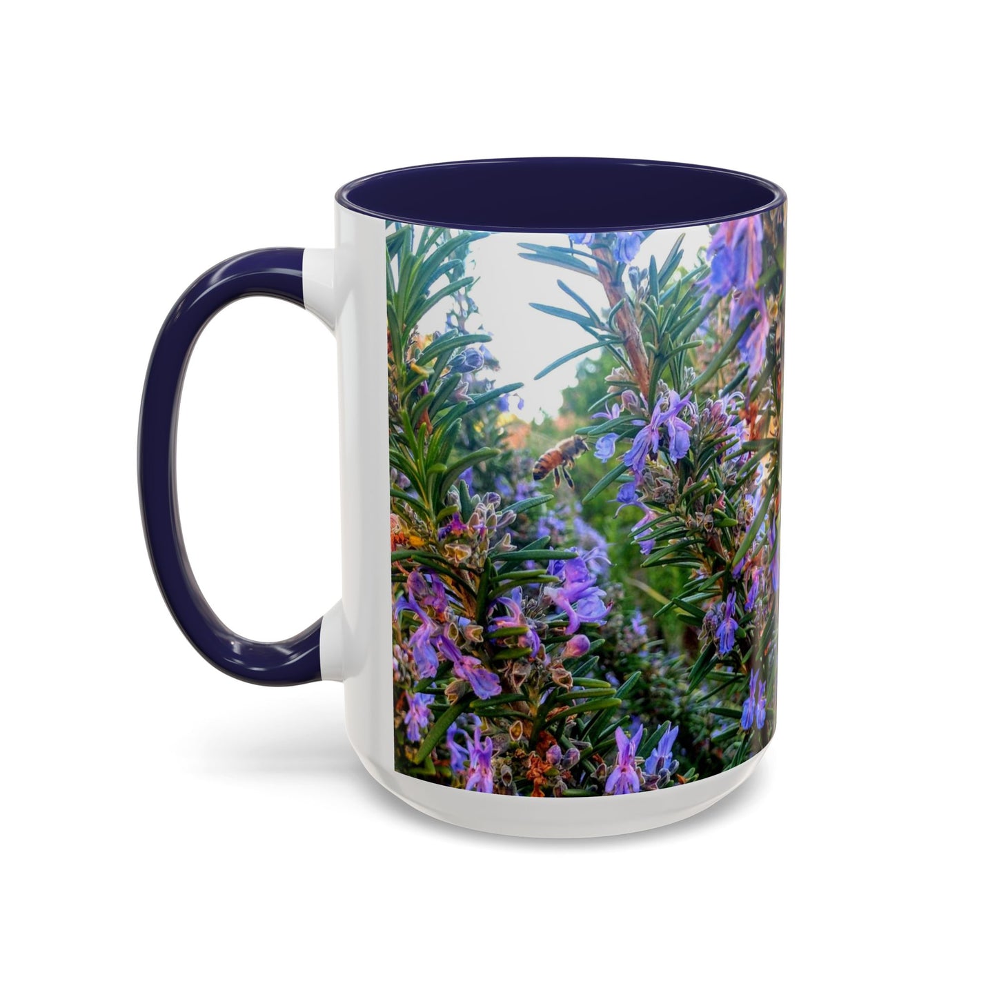 11oz/15oz Garden Themed Rosemary and Bee Pollinator Coffee Mug