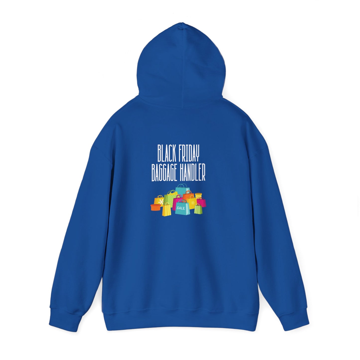 Unisex Heavy Blend™ Black Friday Christmas Sales Baggage Handler Shopping Sales Hooded Sweatshirt