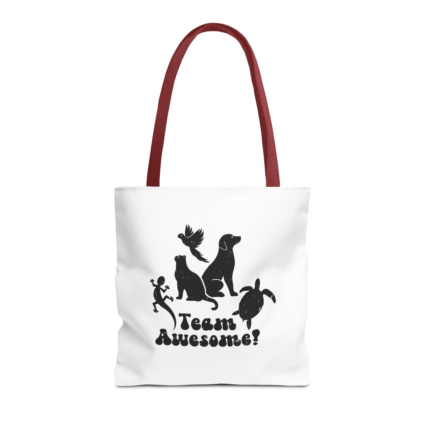 Unisex Animal Lover Lizard Cat Bird Dog Turtle Team Awesome Tote Bag