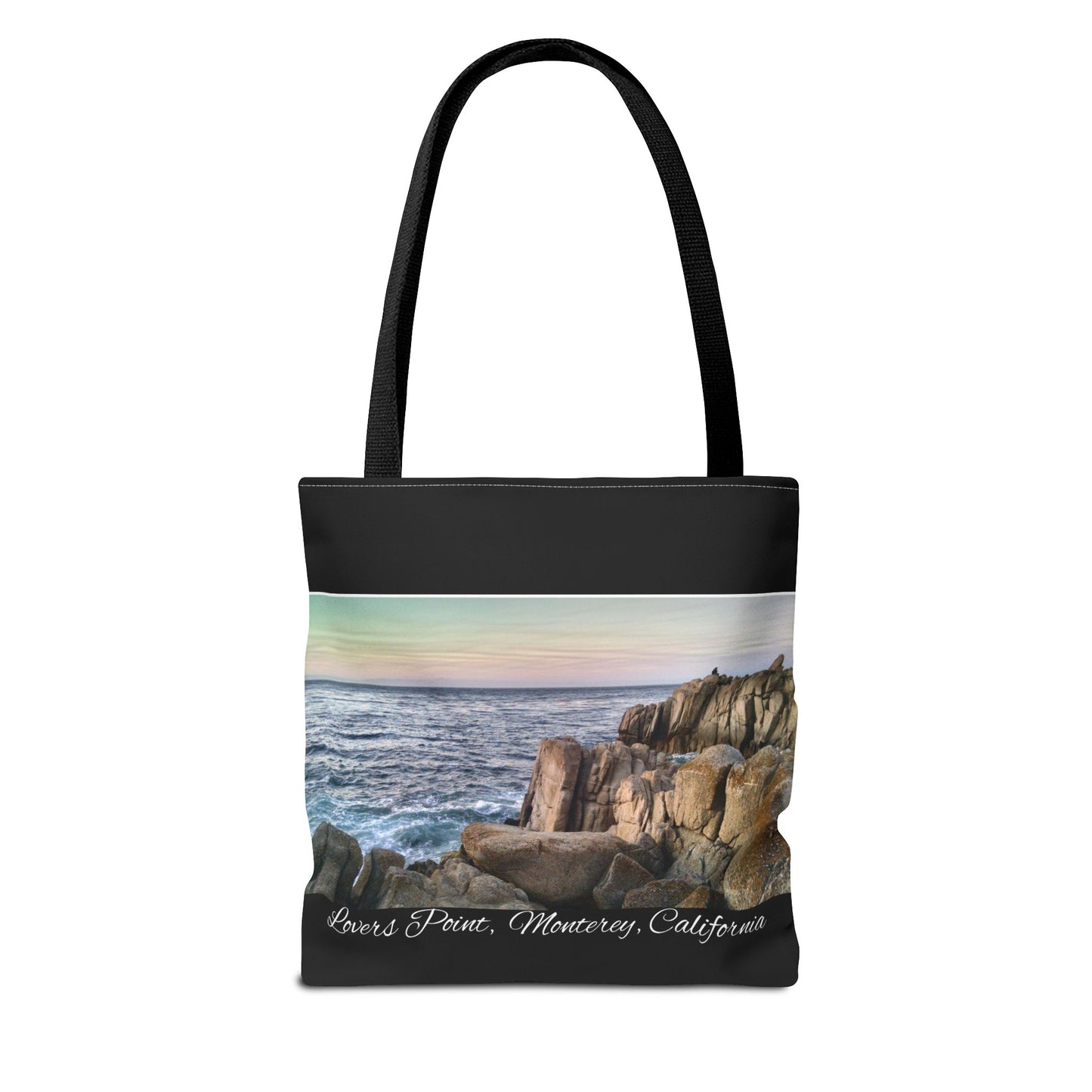 Unisex Travel Tote Bag Monterey California Scenic View Lovers Point Bay Area Keepsake Tote Bag Ocean View Nature Inspired Travel Gift Idea