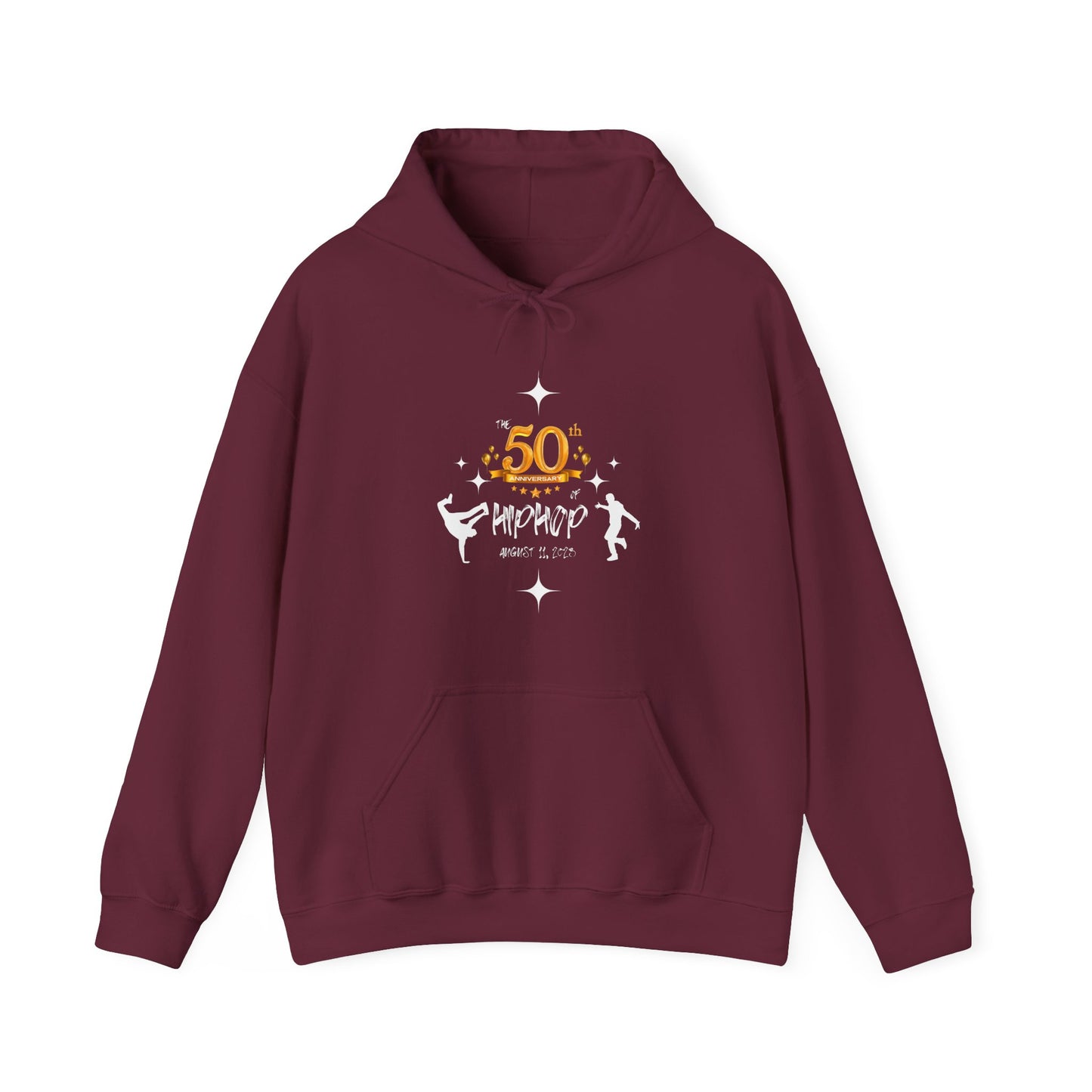 Unisex Heavy Blend™ 50th Anniversary of HipHop August 11, 2023 Commemorate 50 Years Hooded Sweatshirt