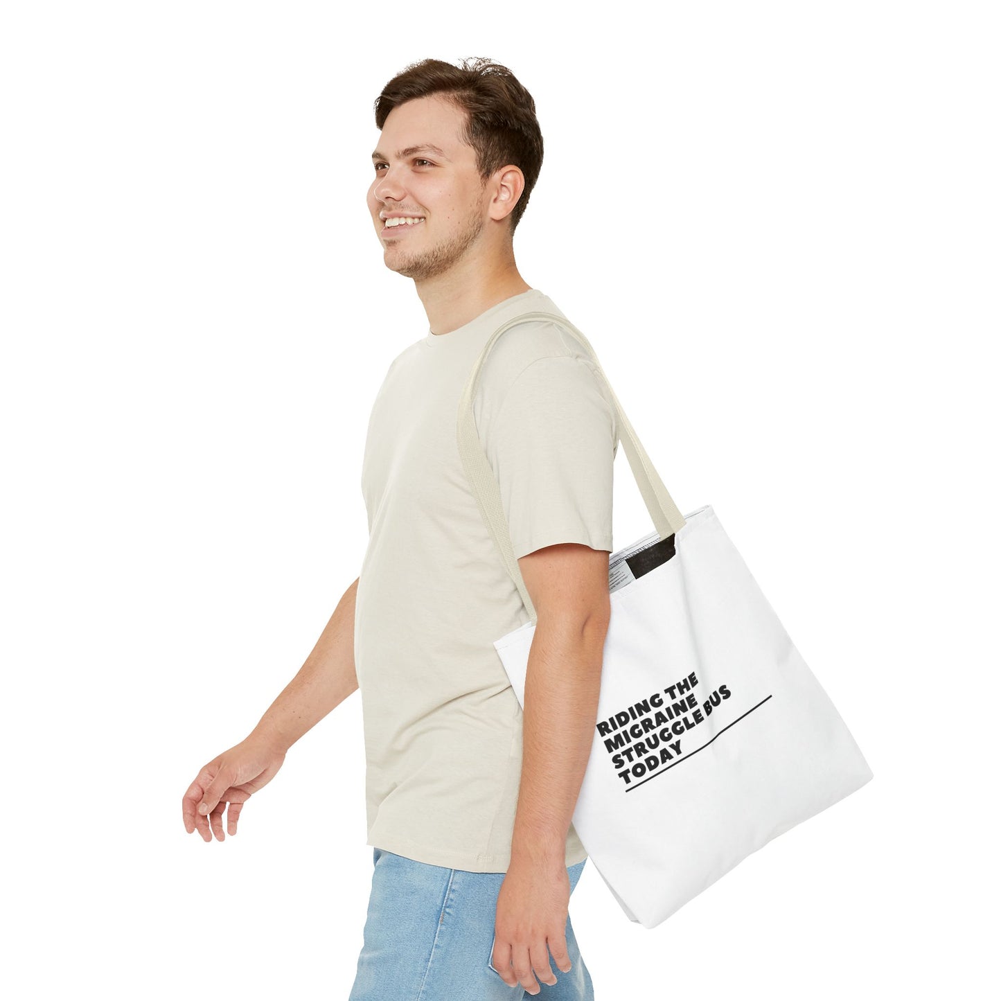 Unisex Migraine Day Invisible Illness Warrior Tote Bag