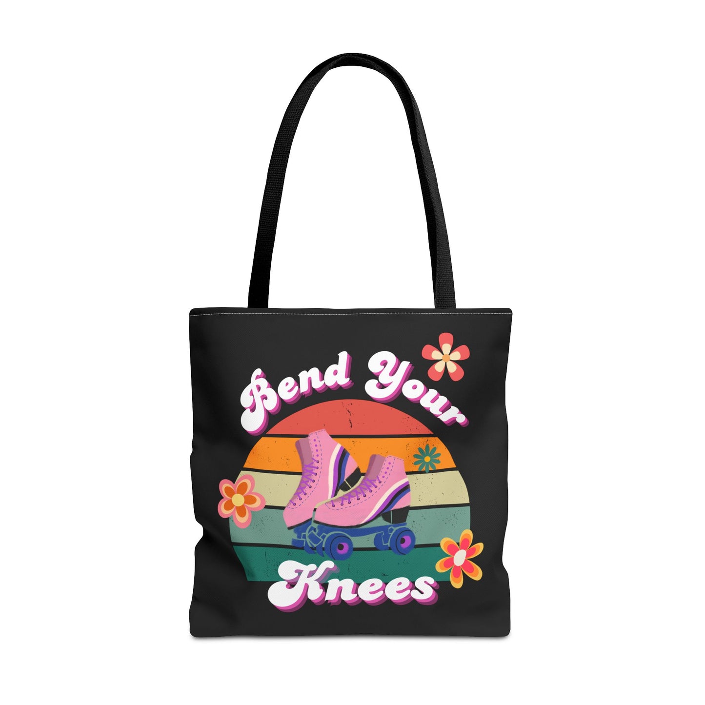 Unisex Retro Vibes Bend Your Knees Skate Day Tote Bag