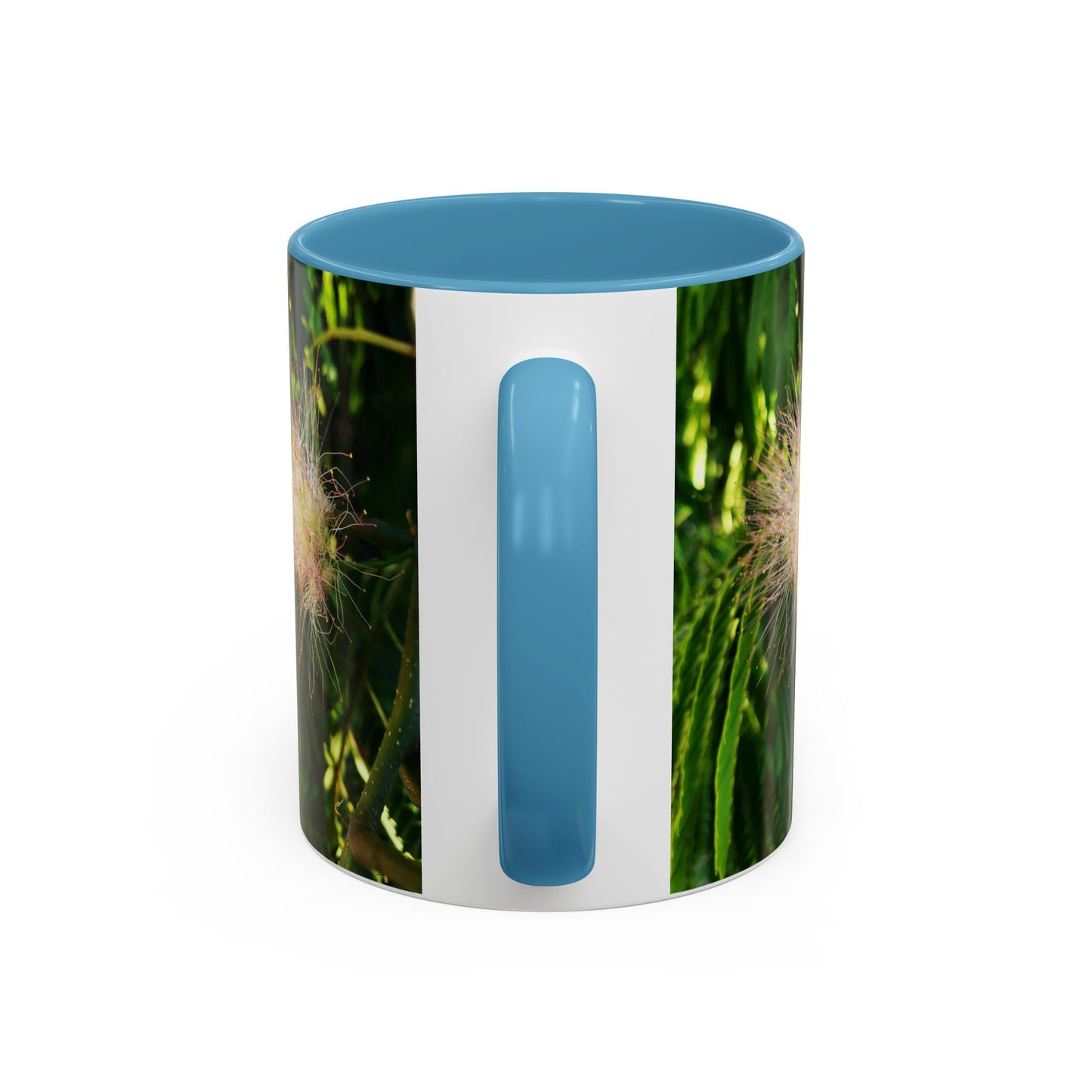 11oz /15oz Garden Themed Silk Blossom Plant Foliage Two Tone Coffee Mug