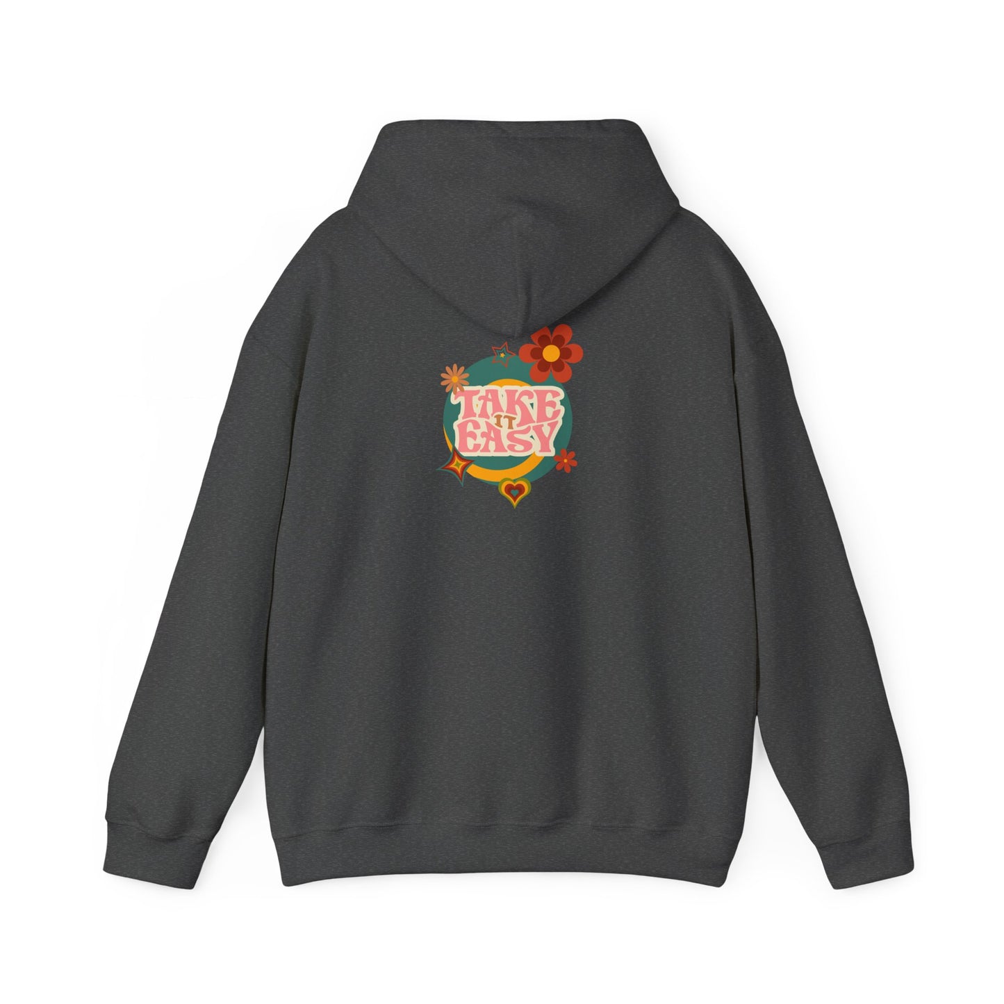 Unisex Heavy Blend™ Retro Vibes Take It Easy Hooded Sweatshirt