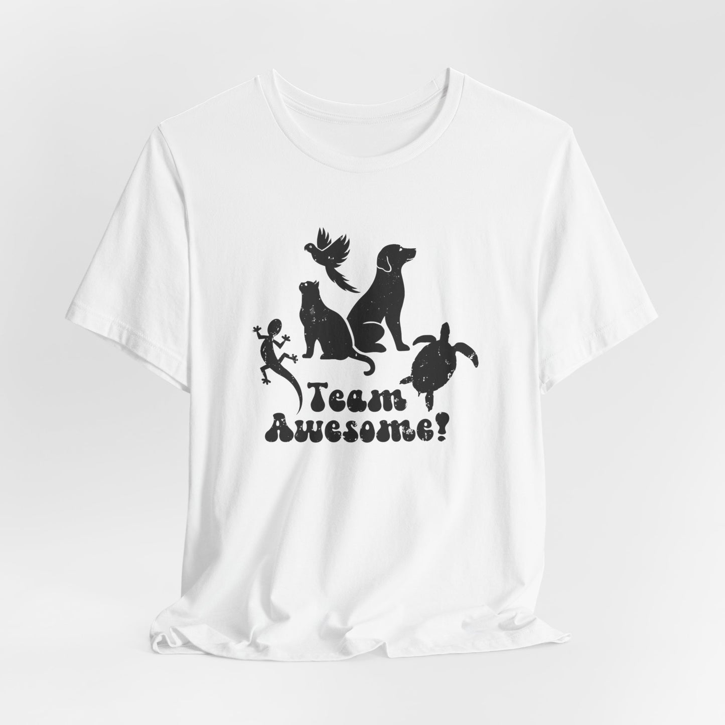 Unisex Animal Lover Lizard Cat Bird Dog Turtle Team Awesome T-Shirt