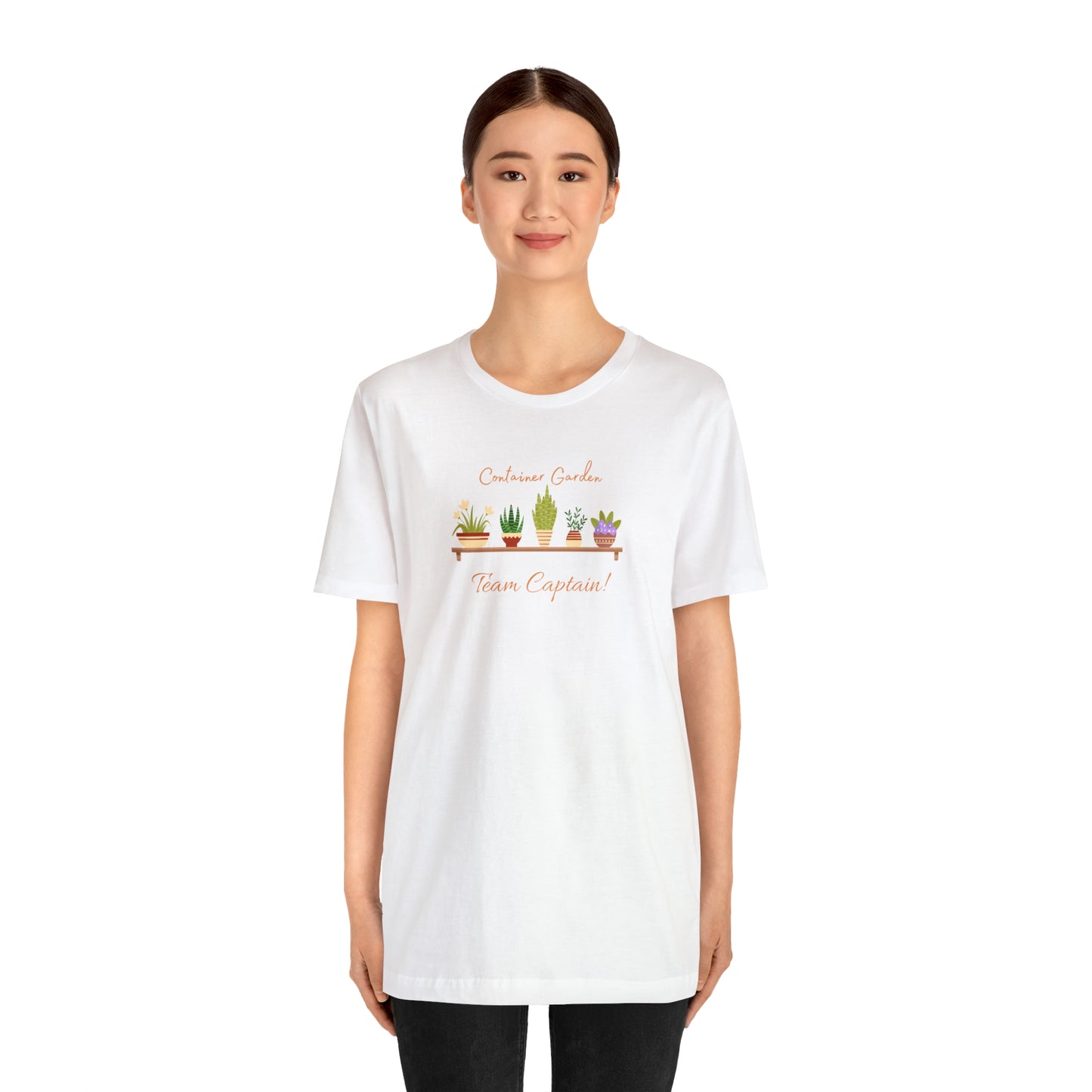 Unisex Garden Themed Container Garden Team Captain Gardening T-Shirt