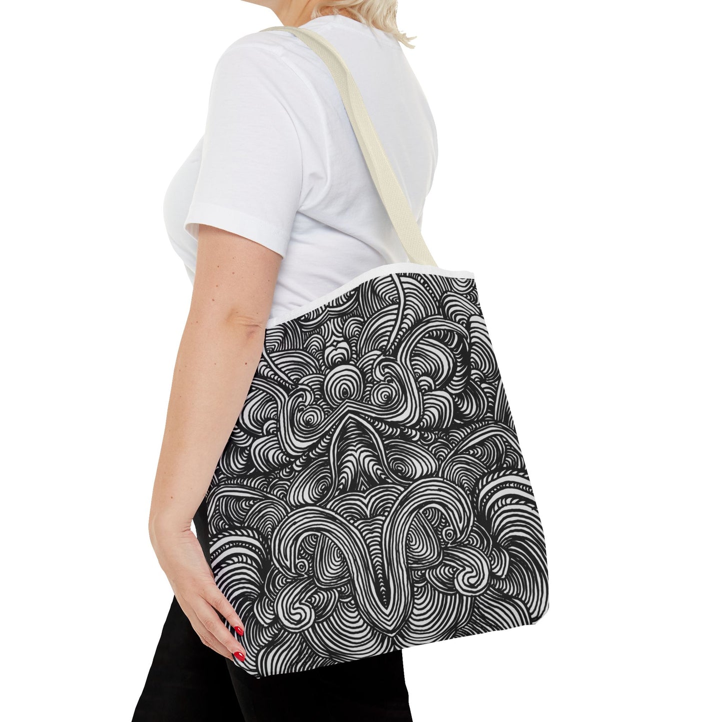 Unisex Original Line Art All Over Print Tote Bag - Mirage