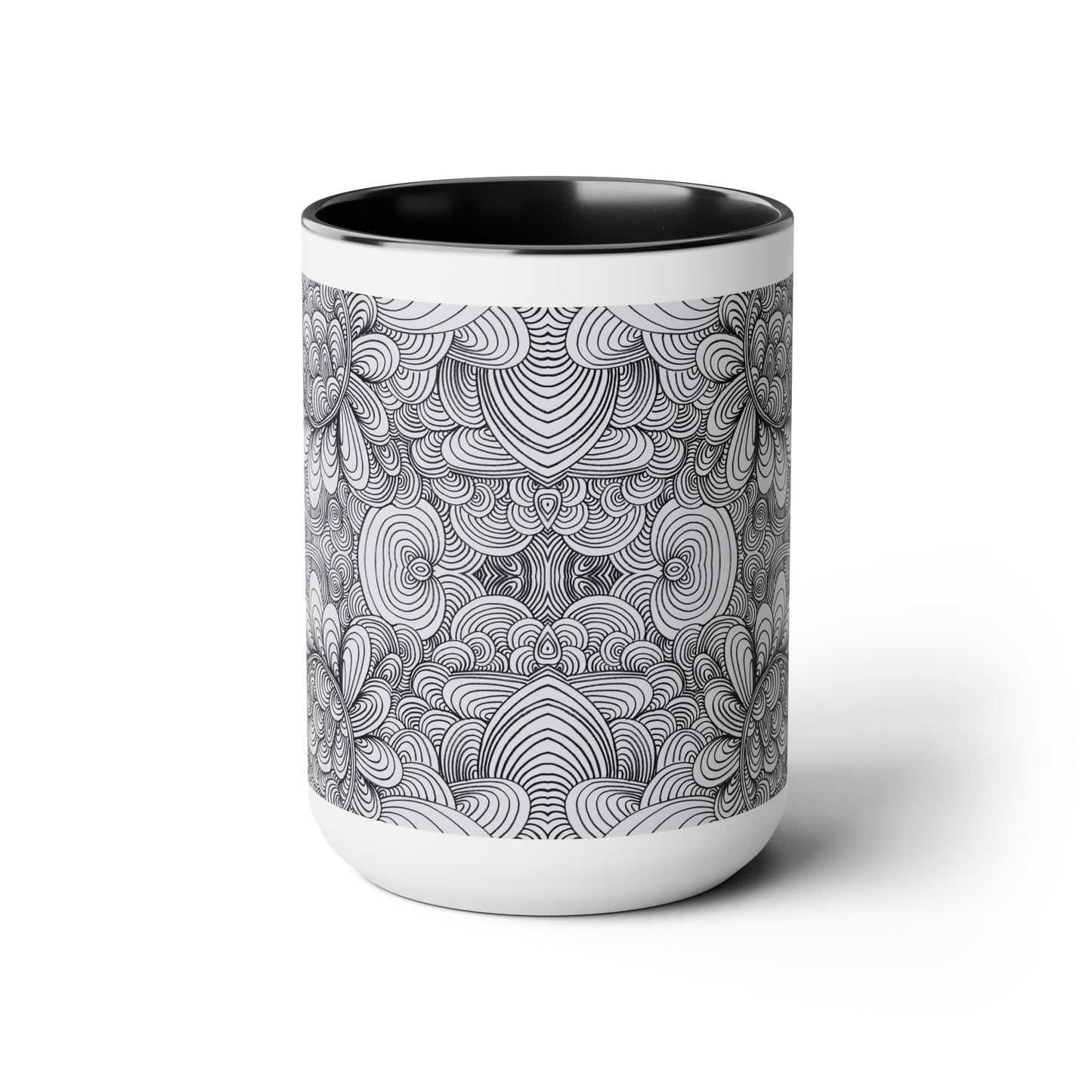 15oz Original Art Mug - Apricots Noir Mirage