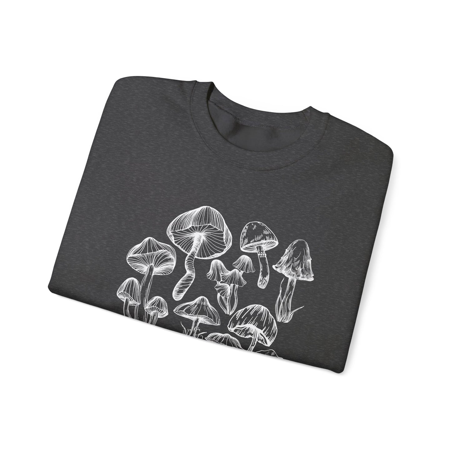 Unisex Mushroom Lover Fungi Print Toadstool Sweatshirt