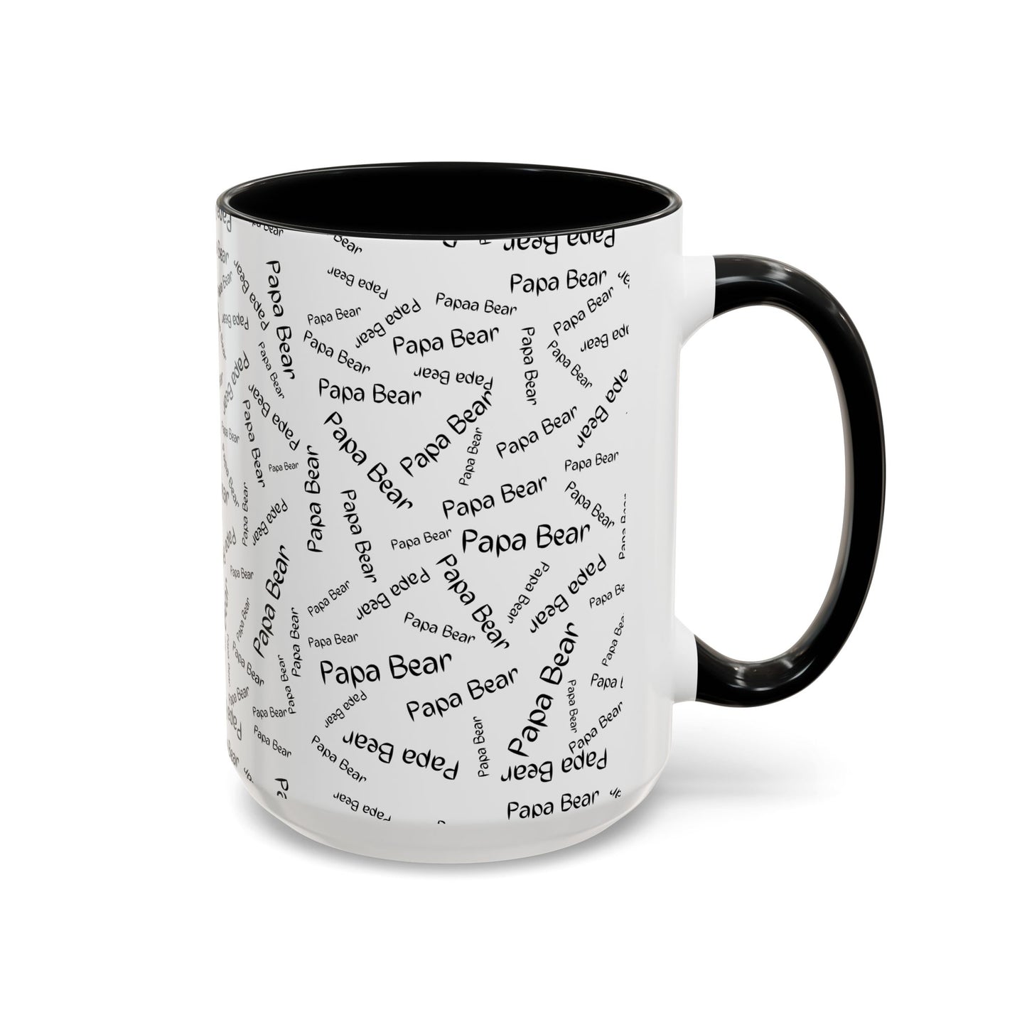 11oz/15oz Papa Bear Word Scramble Coffee Mug