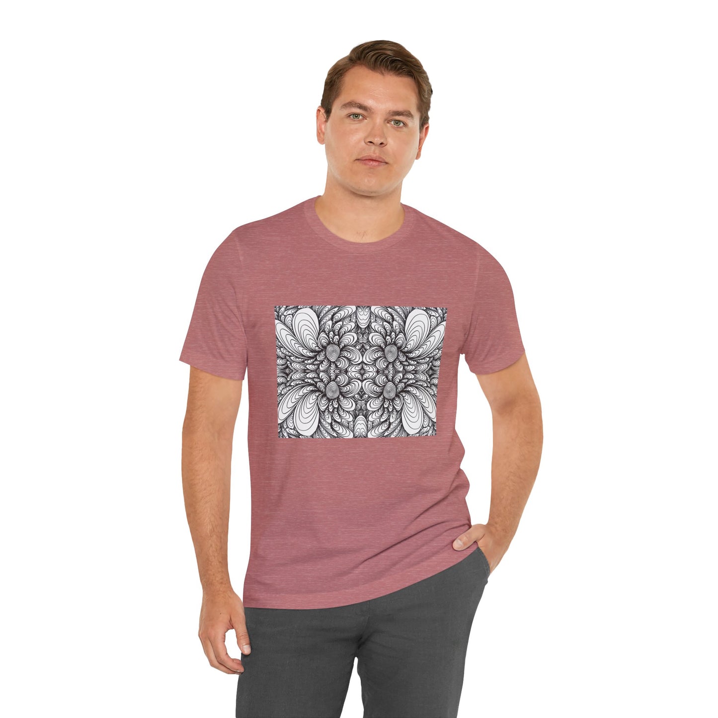 Unisex Original Line Art T-Shirt -Blooms