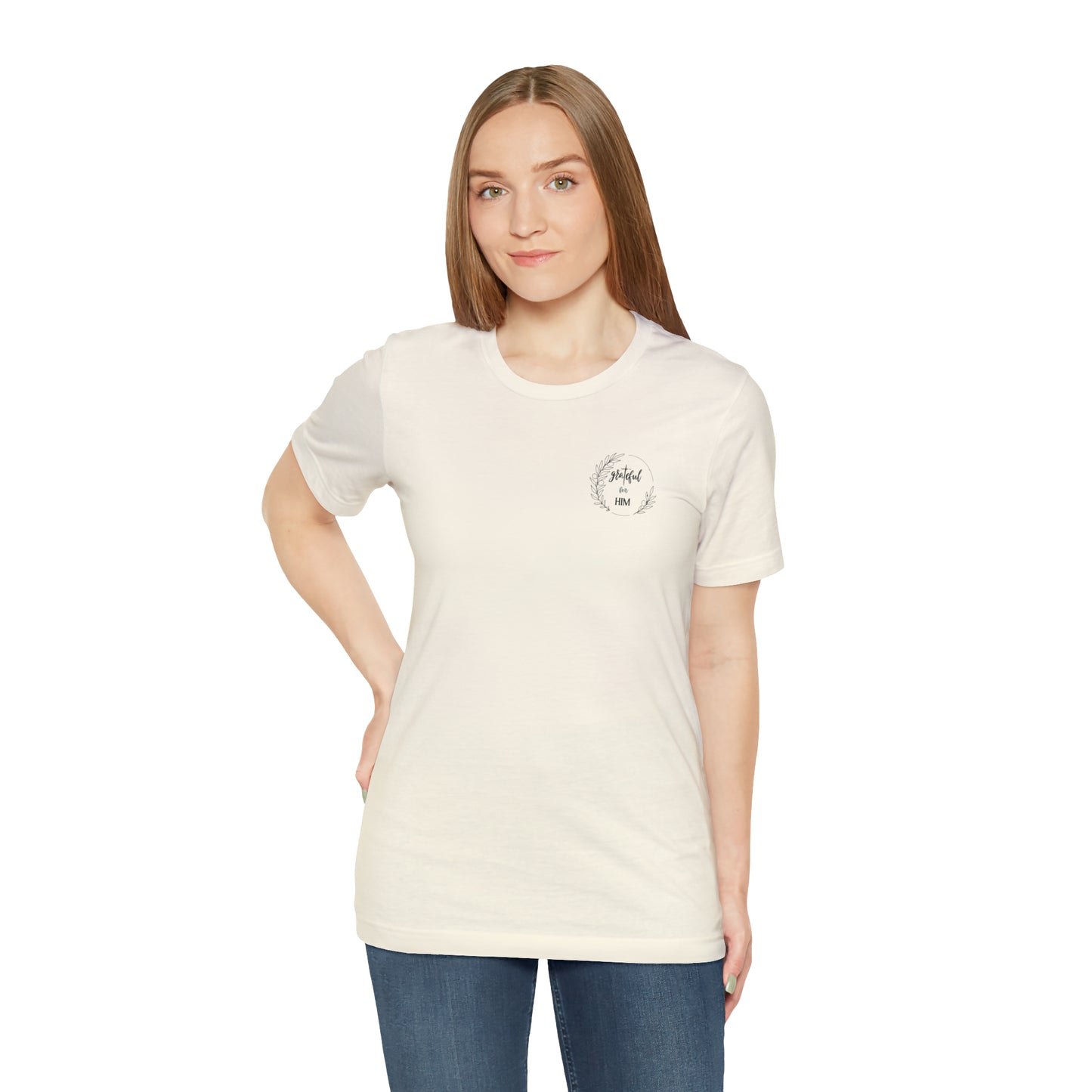 Unisex GraTeful for HIM T-Shirt, Shirt With Discreet Cross to Carry Blessings