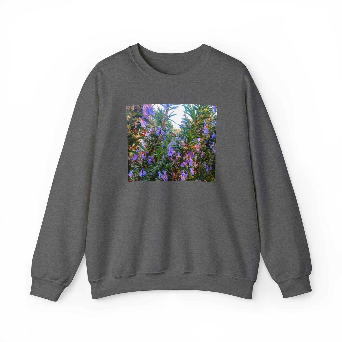 Unisex Heavy Blend™ Crewneck Rosemary Bee Pollinator Sweatshirt