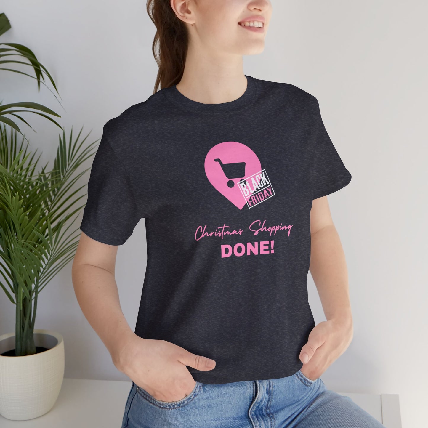 Unisex Jersey Short Sleeve Black Friday Christmas Shopping T-Shirt