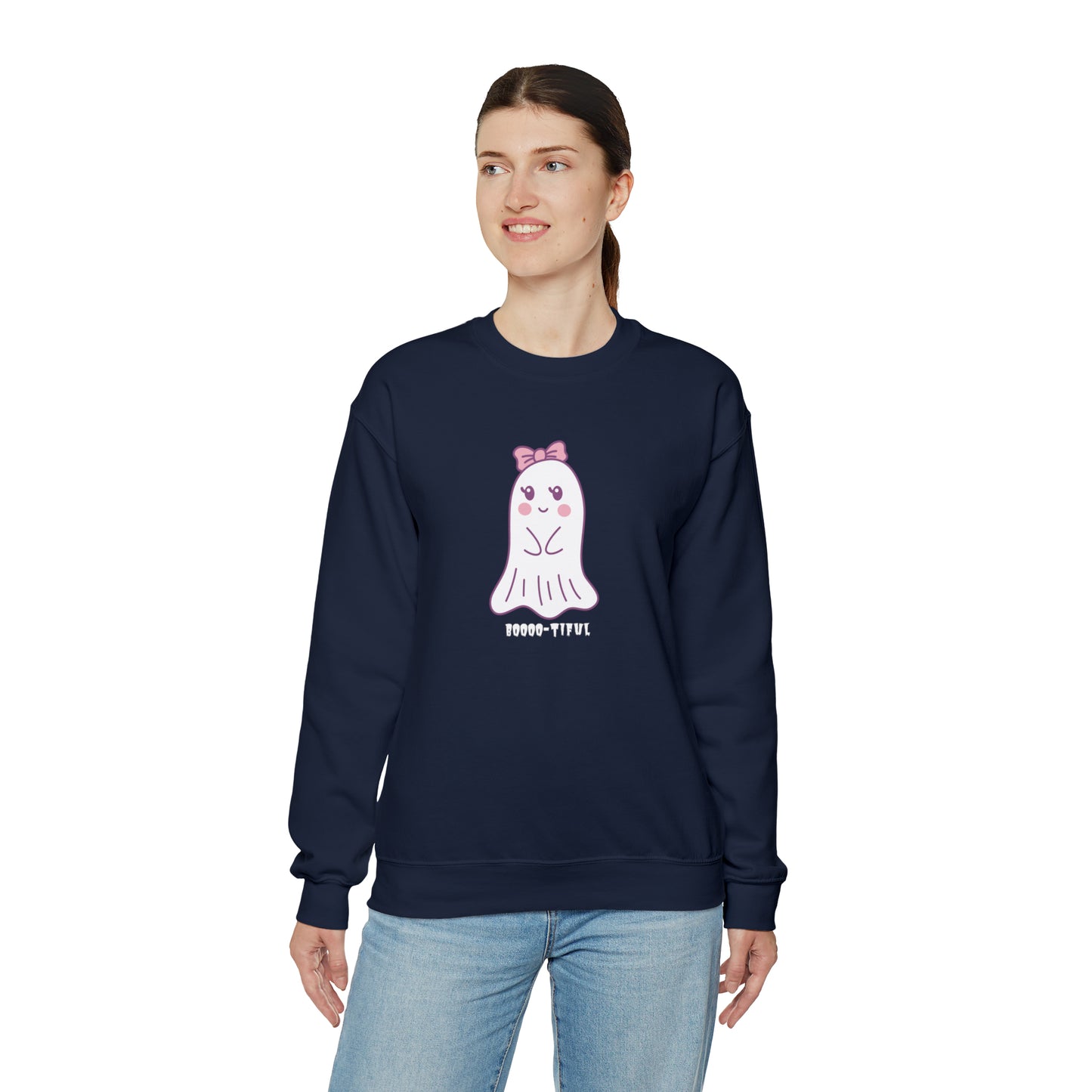 Unisex Cute Ghost Boooo-Tiful Fall Sweatshirt