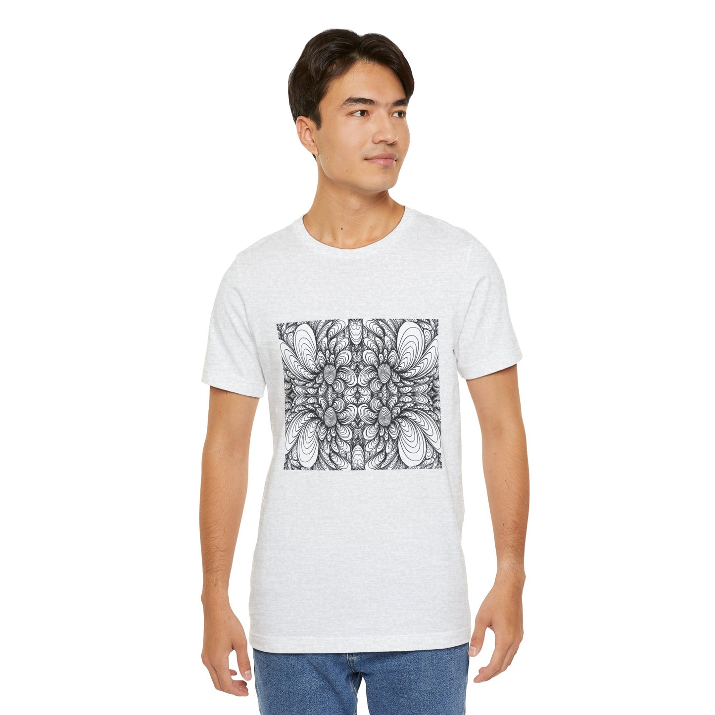 Unisex Original Line Art T-Shirt -Blooms