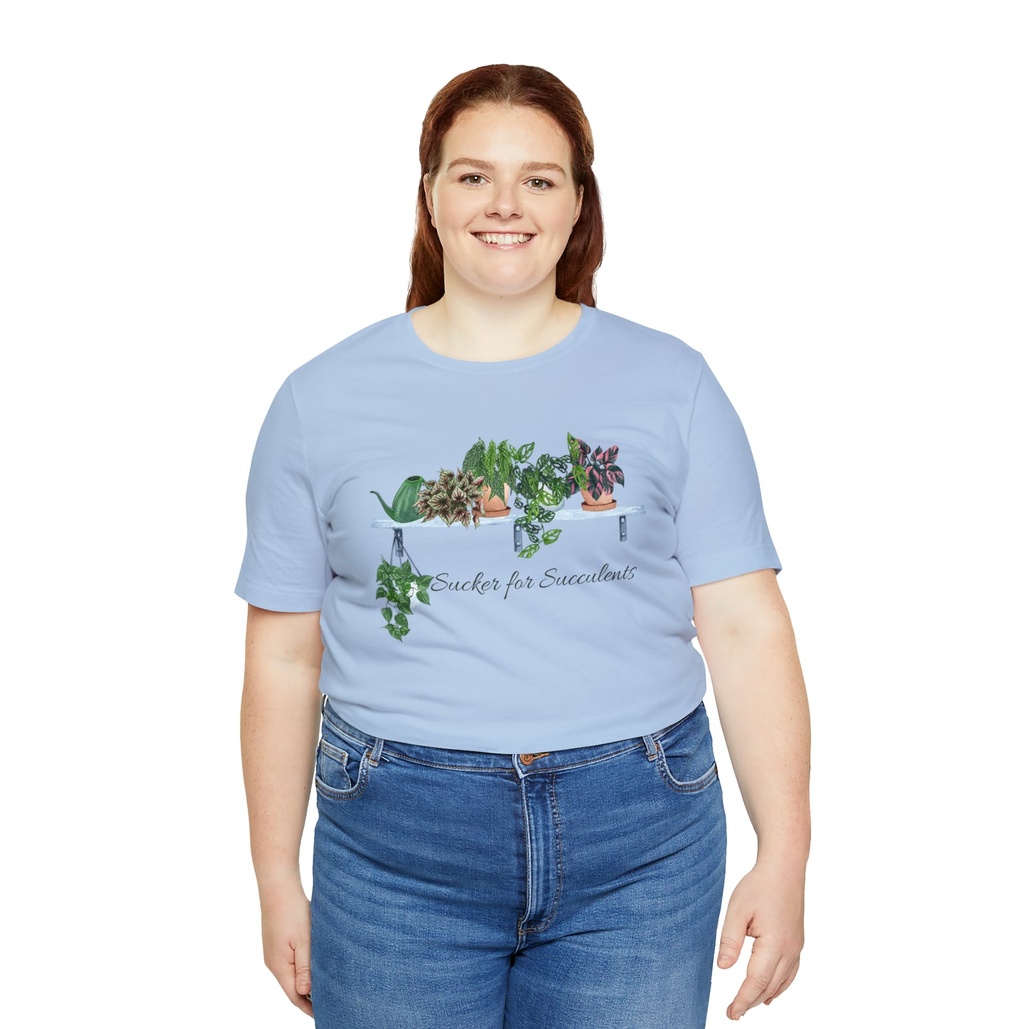 Unisex Gardening Themed T-Shirt Sucker for Succulents