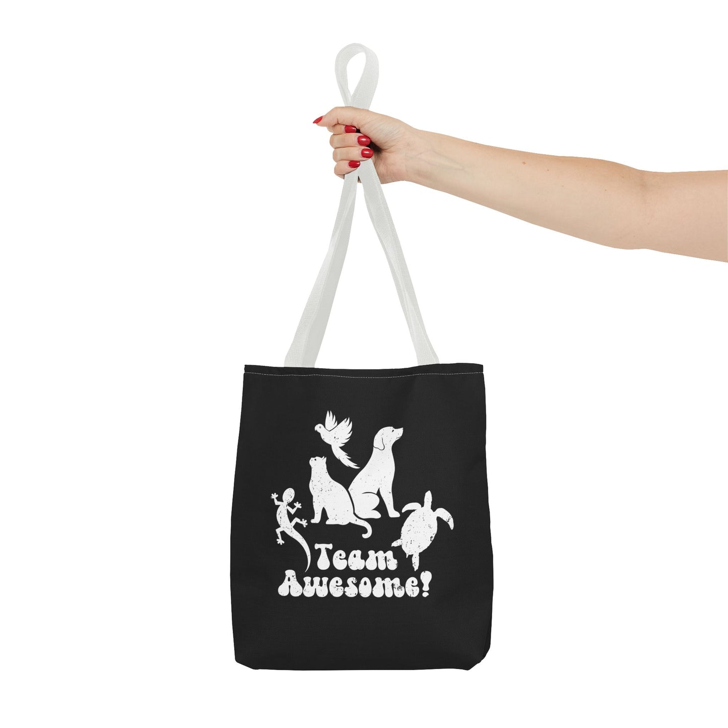 Unisex Animal Lover Lizard Cat Bird Dog Turtle Team Awesome Tote Bag