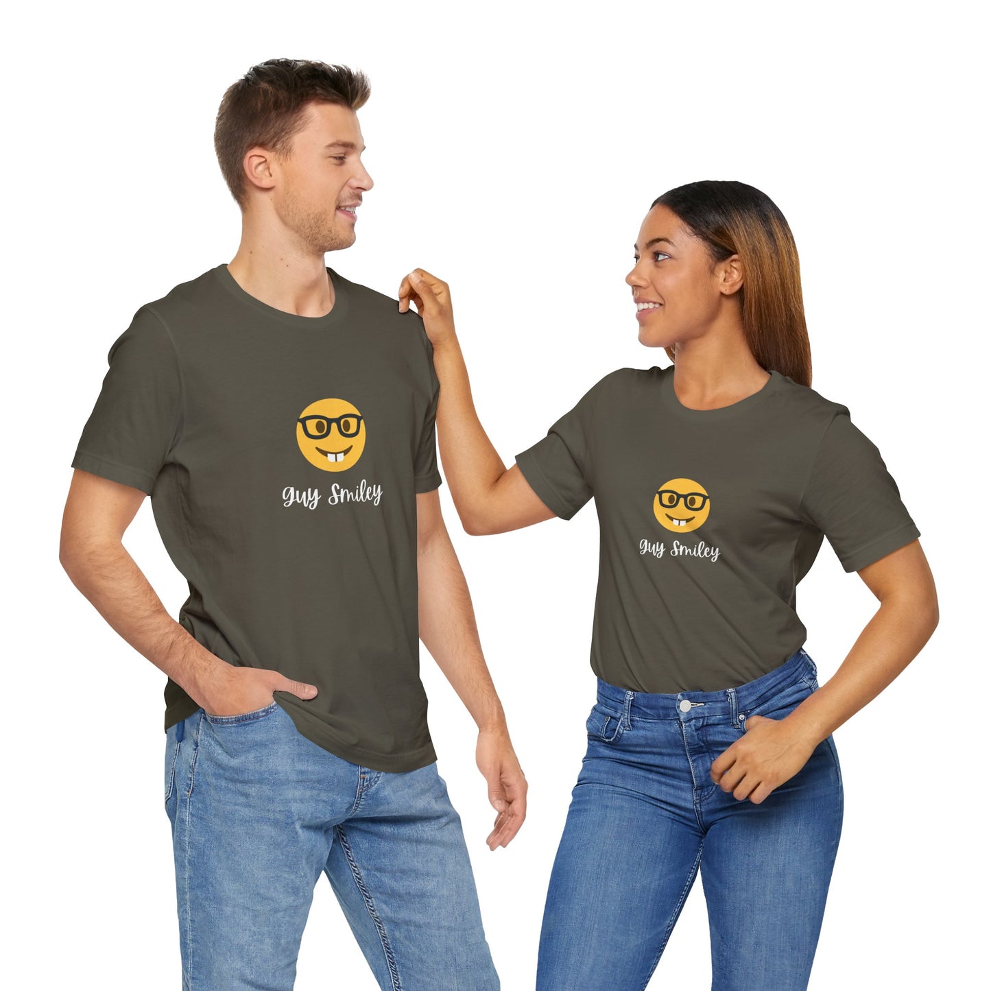Unisex Jersey Short Sleeve Guy Smiley T-Shirt