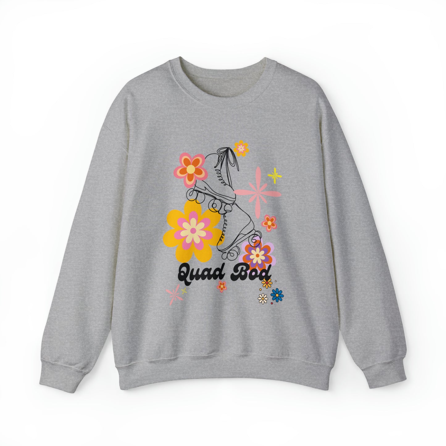 Unisex Quad Bod Retro Vibes Rollerskater Sweatshirt