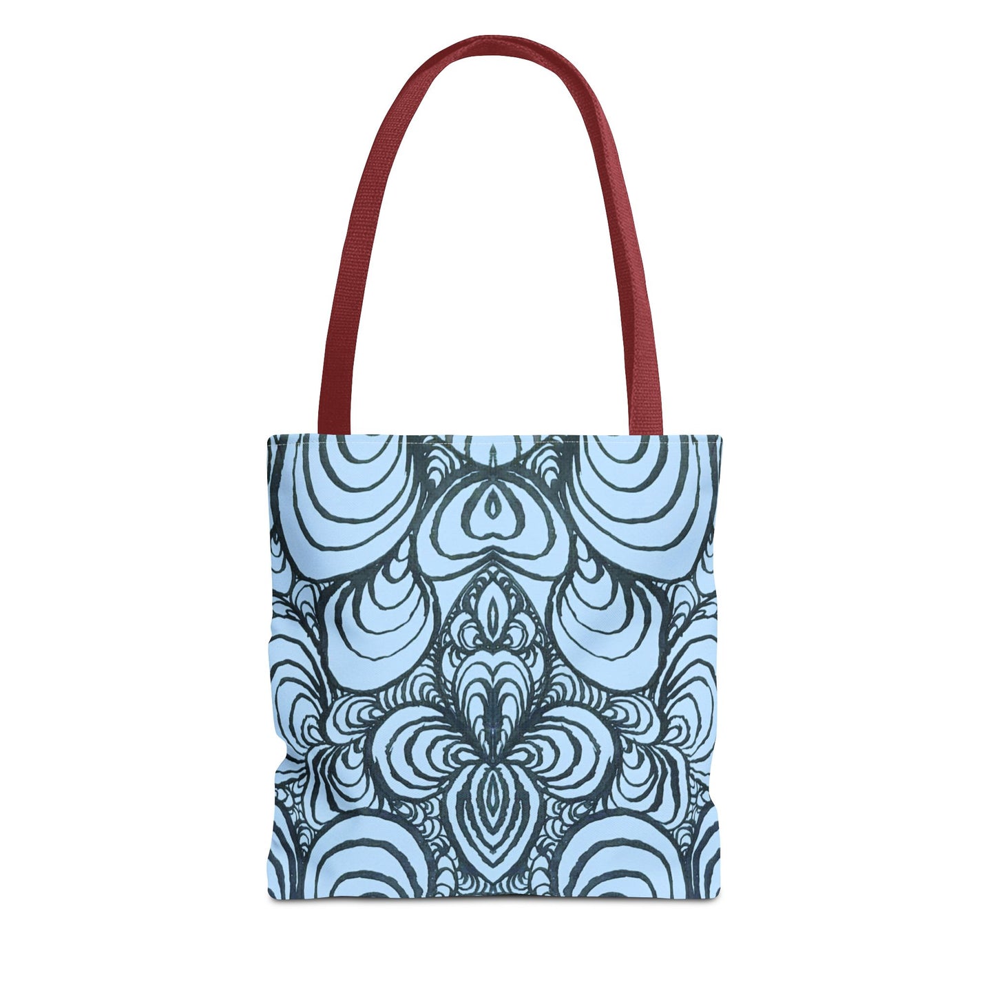 Unisex Original Line Art - All Over Print Tote Bag - Puzzle Panels 1 Color Pop Polar