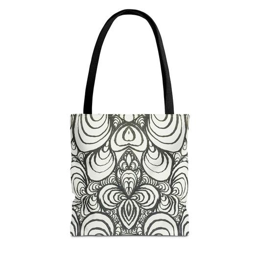 Unisex Original Line Art - All Over Print Tote Bag - Puzzle Panels 1