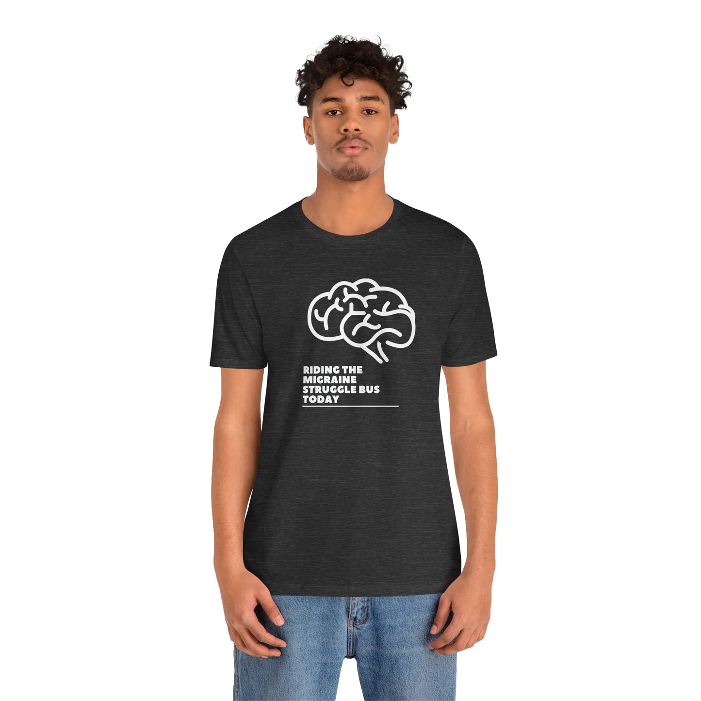 Unisex Migraine Day Invisible Illness Warrior Riding The Struggle Bus Tshirt