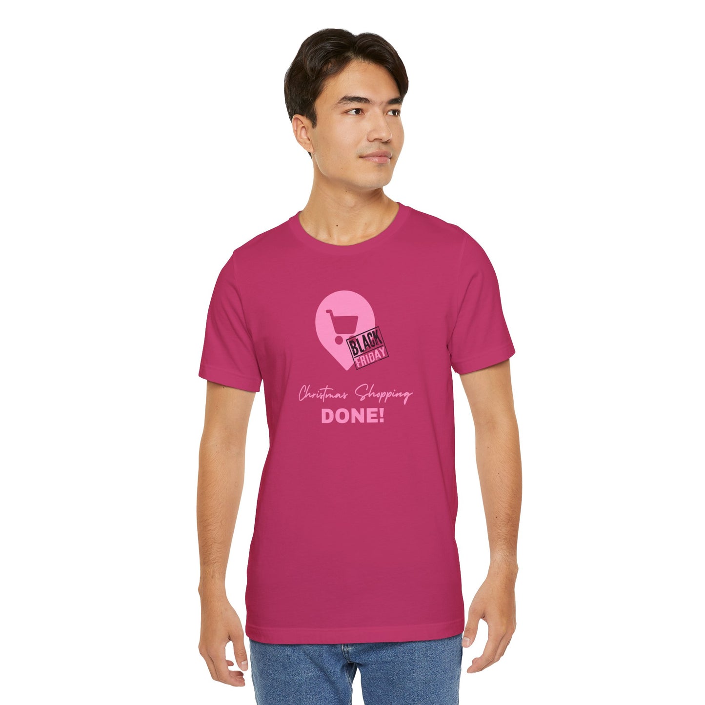 Unisex Jersey Short Sleeve Black Friday Christmas Shopping T-Shirt