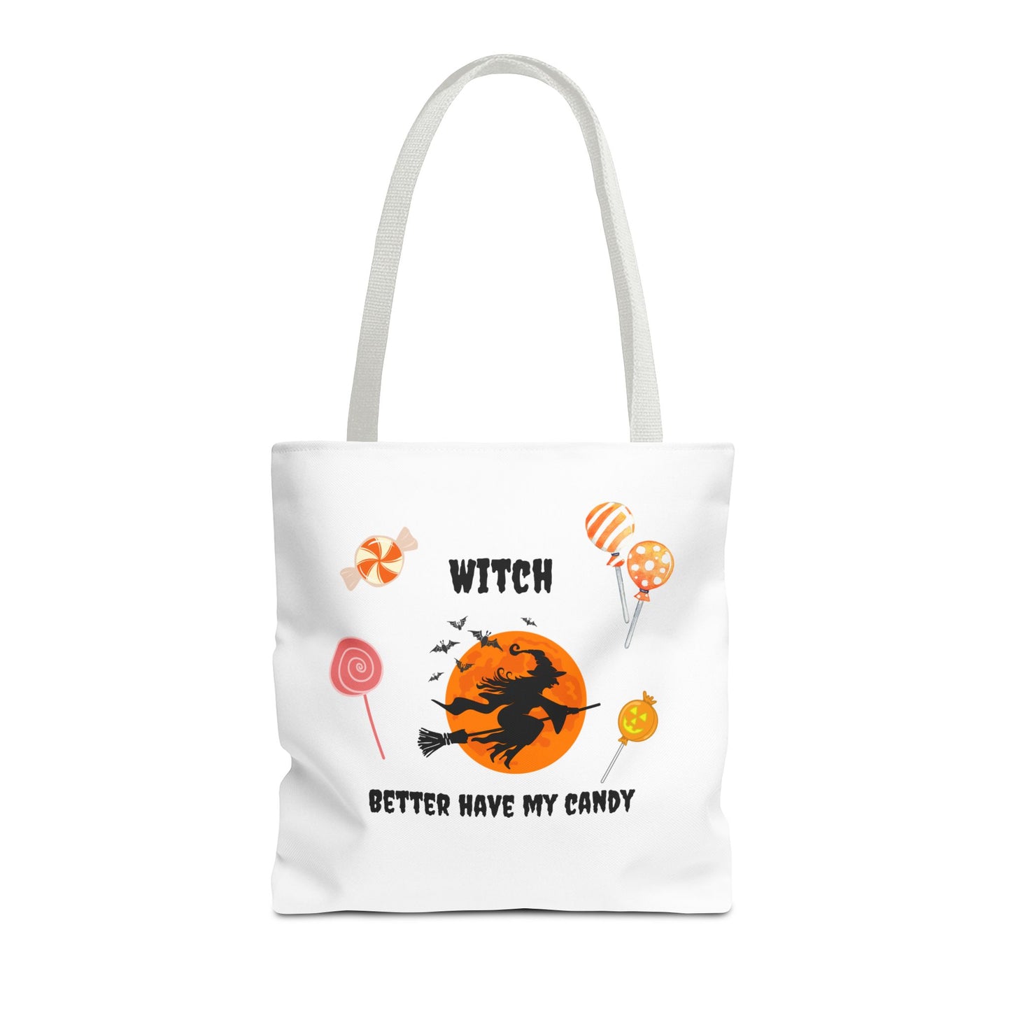 Halloween Tote Bag Spooky Season Trick or Treating Candy Bag Fall Themed Reusable Lunch Tote