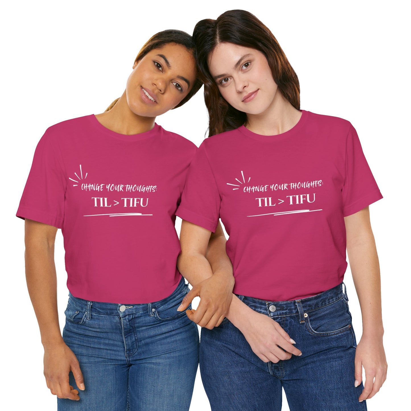 Unisex Self Love Positive Self Talk and Thoughts Mental Health Awareness and Positivity T-Shirt TIL>TIFU