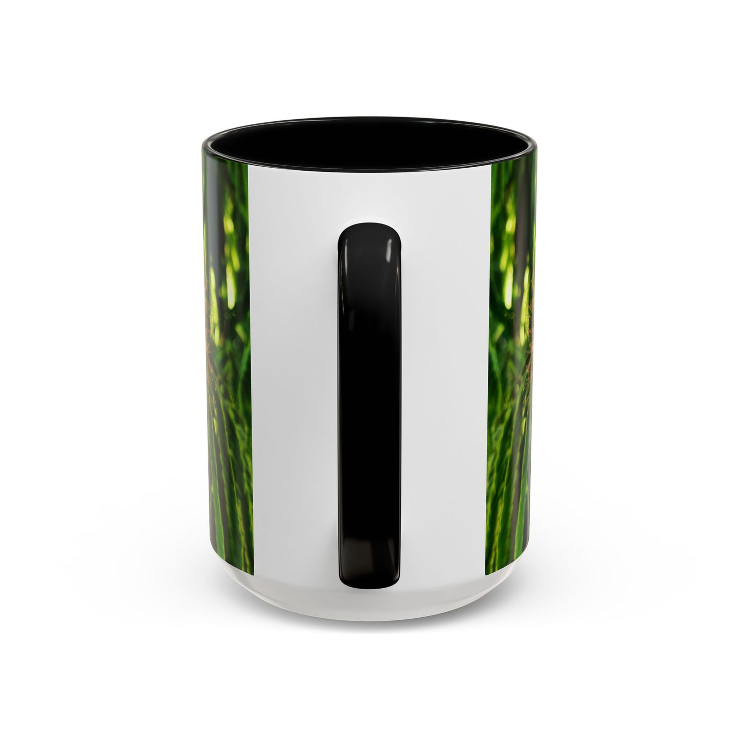 11oz /15oz Garden Themed Silk Blossom Plant Foliage Two Tone Coffee Mug