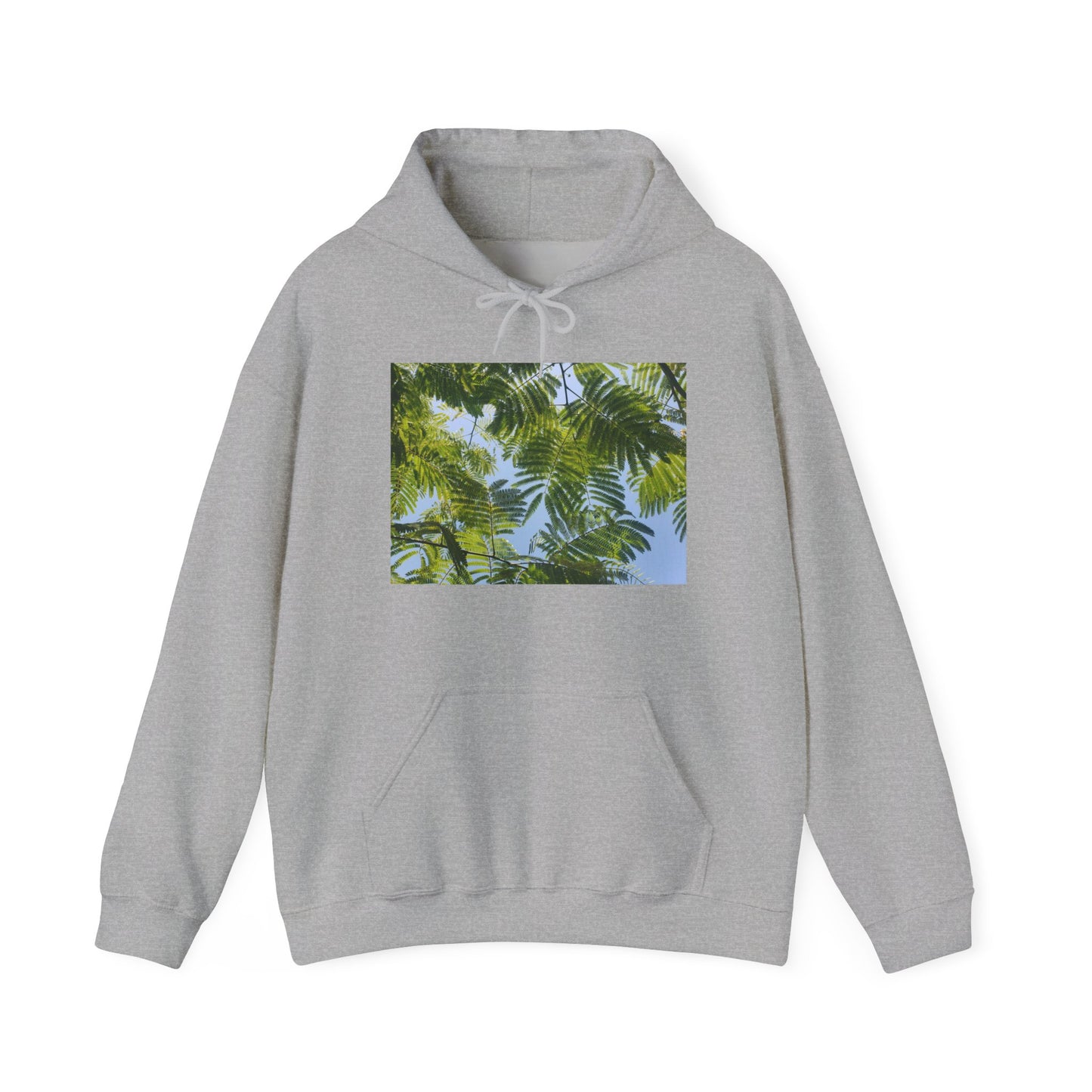 Unisex Heavy Blend™ Original Print Silk Canopy Crewneck Hooded Sweatshirt