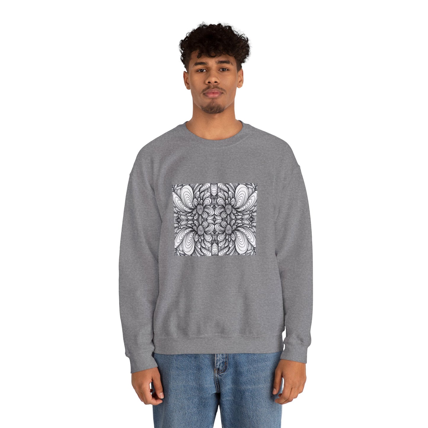 Unisex Original Line Art Sweatshirt - Blooms
