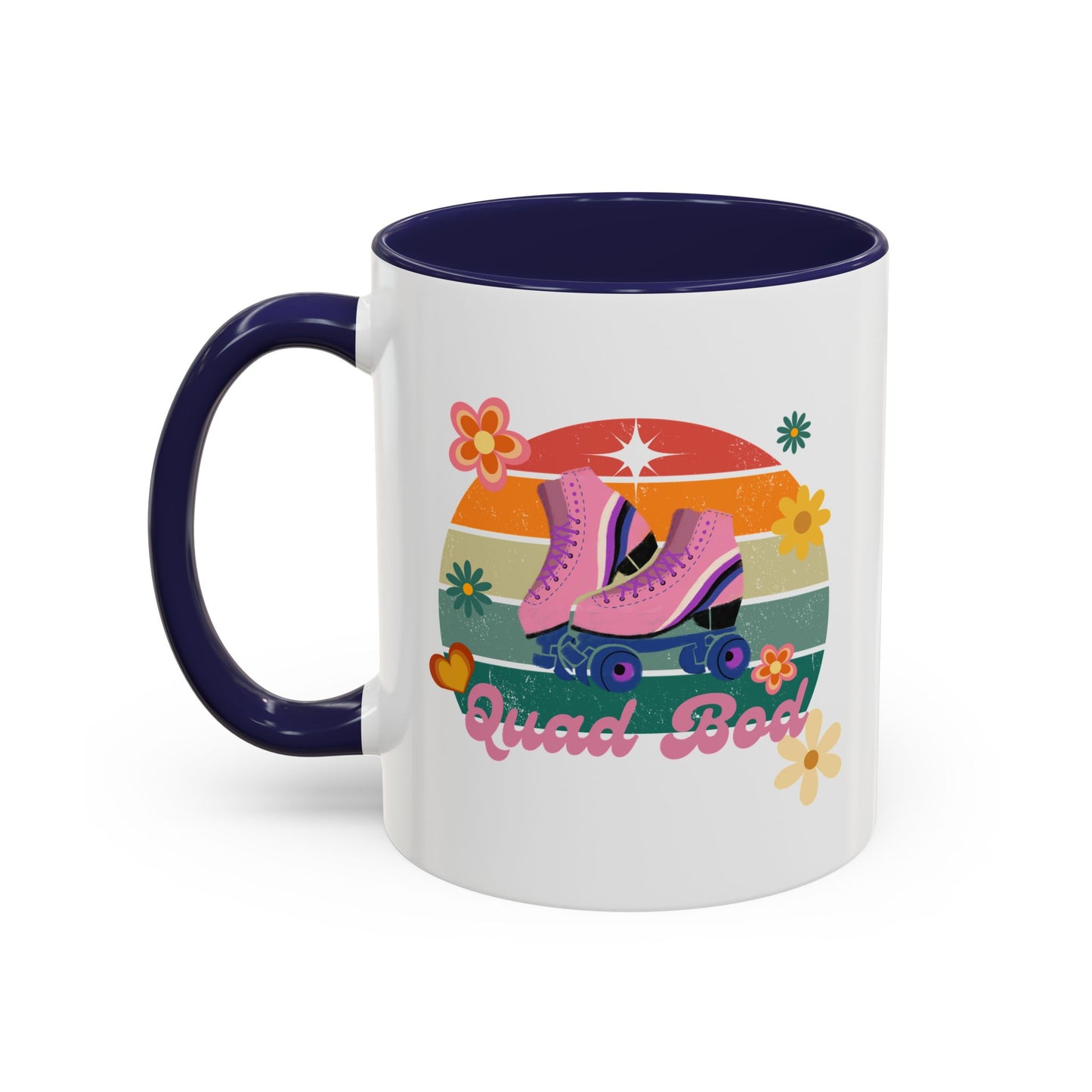 11oz Retro Vibes Roller Skate Coffee Mug Gift Idea For Skaters Roller Rink Mug Cool Skater Mug Quad Bod Skate Gear Roller Skating Coffee Mug