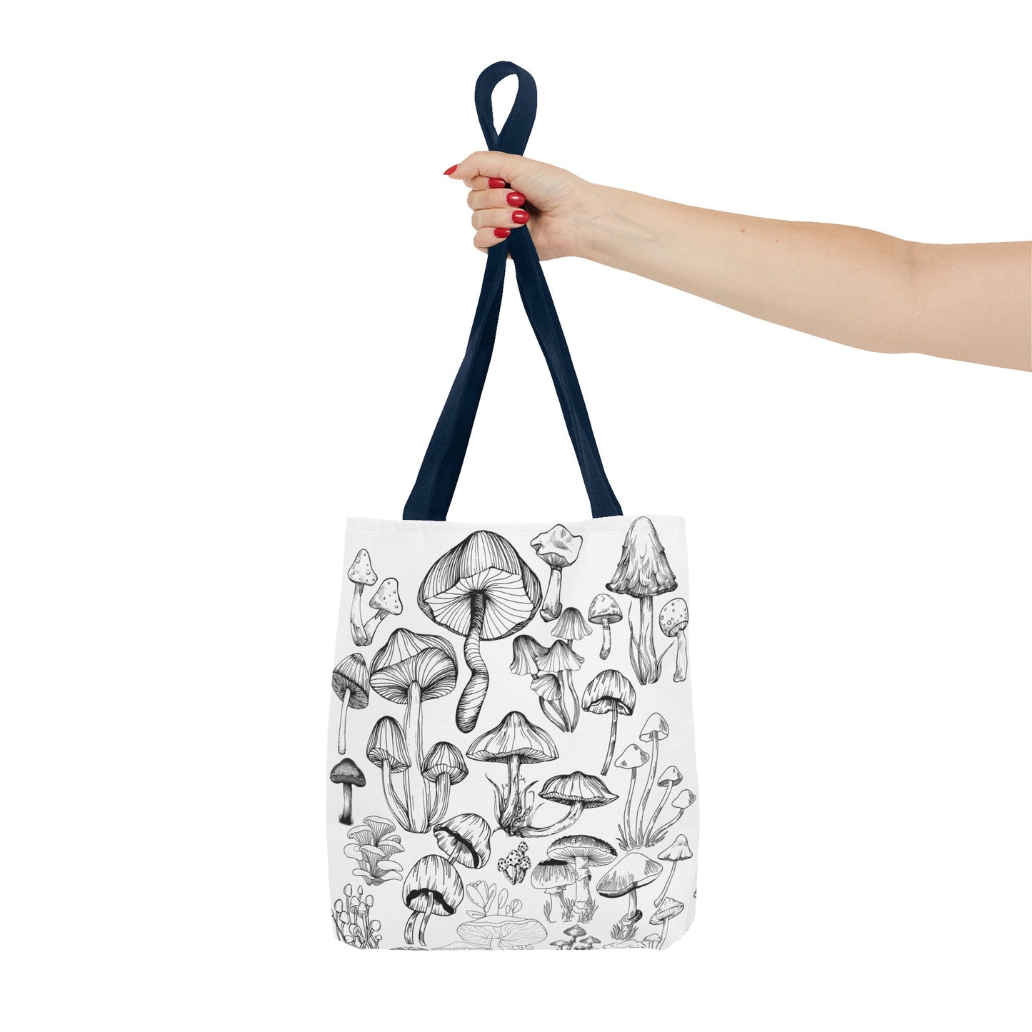 Unisex Mushroom Lover Fungi Print Toadstool Mycology Tote Bag