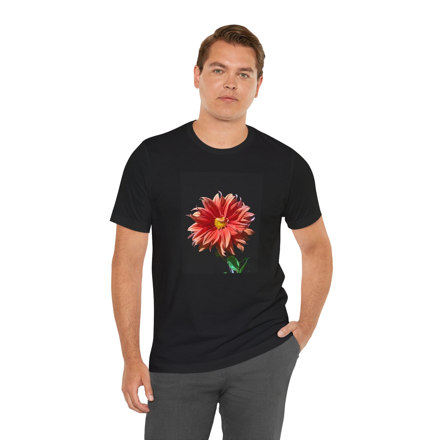Unisex Jersey Short Sleeve Dahlia Flower T-Shirt